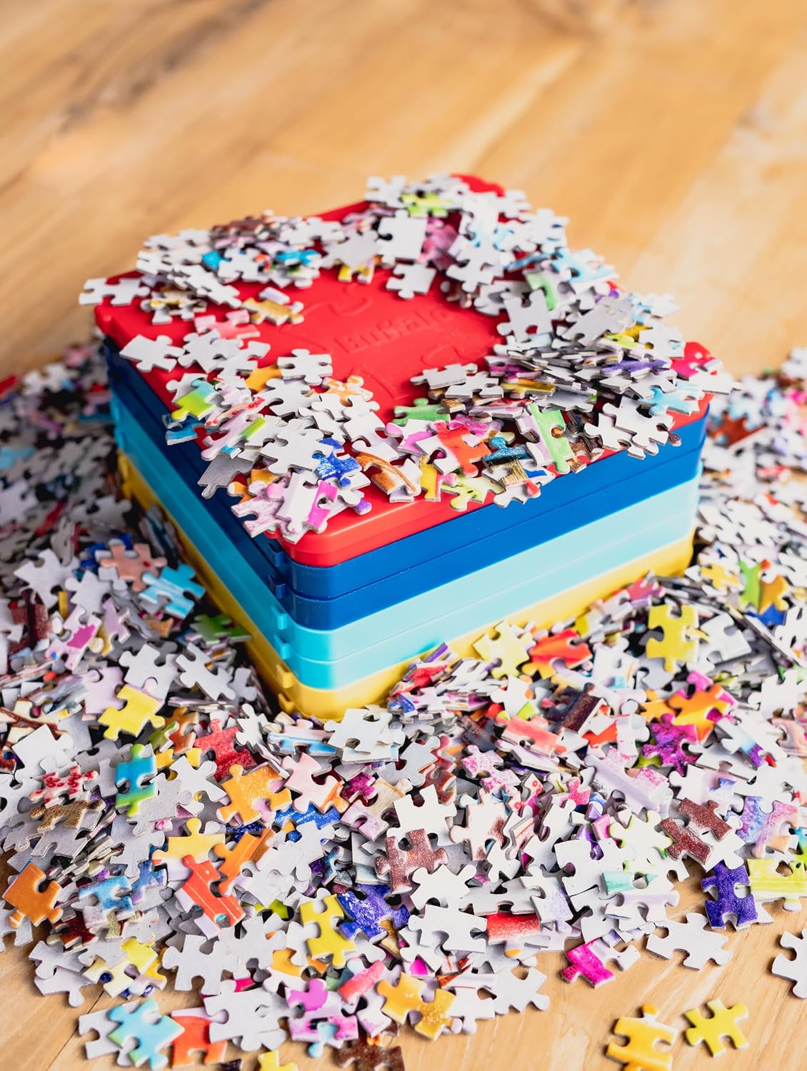 Buffalo Games Puzzle Sorting Trays for Adults, Puzzle Tray Storage, 7 Pc