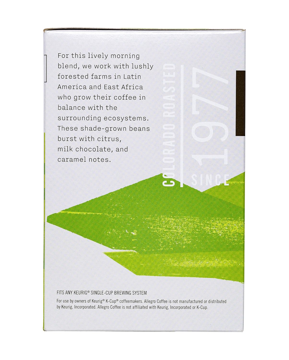 Allegro Coffee, Coffee Breakfast Blend Pods Organic 10 Count, 3.8 Ounce