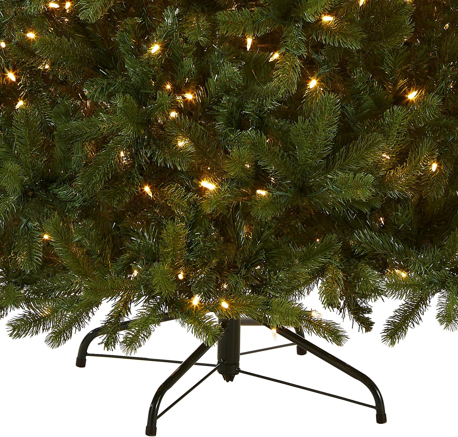 National Tree Company 7.5ft Pre-Lit Downswept Douglas Fir Christmas Tree | 750 LED Lights, 1,867 Tips, 10 Light Functions, PowerConnect, Foot Pedal, Includes Stand, Artificial, Green