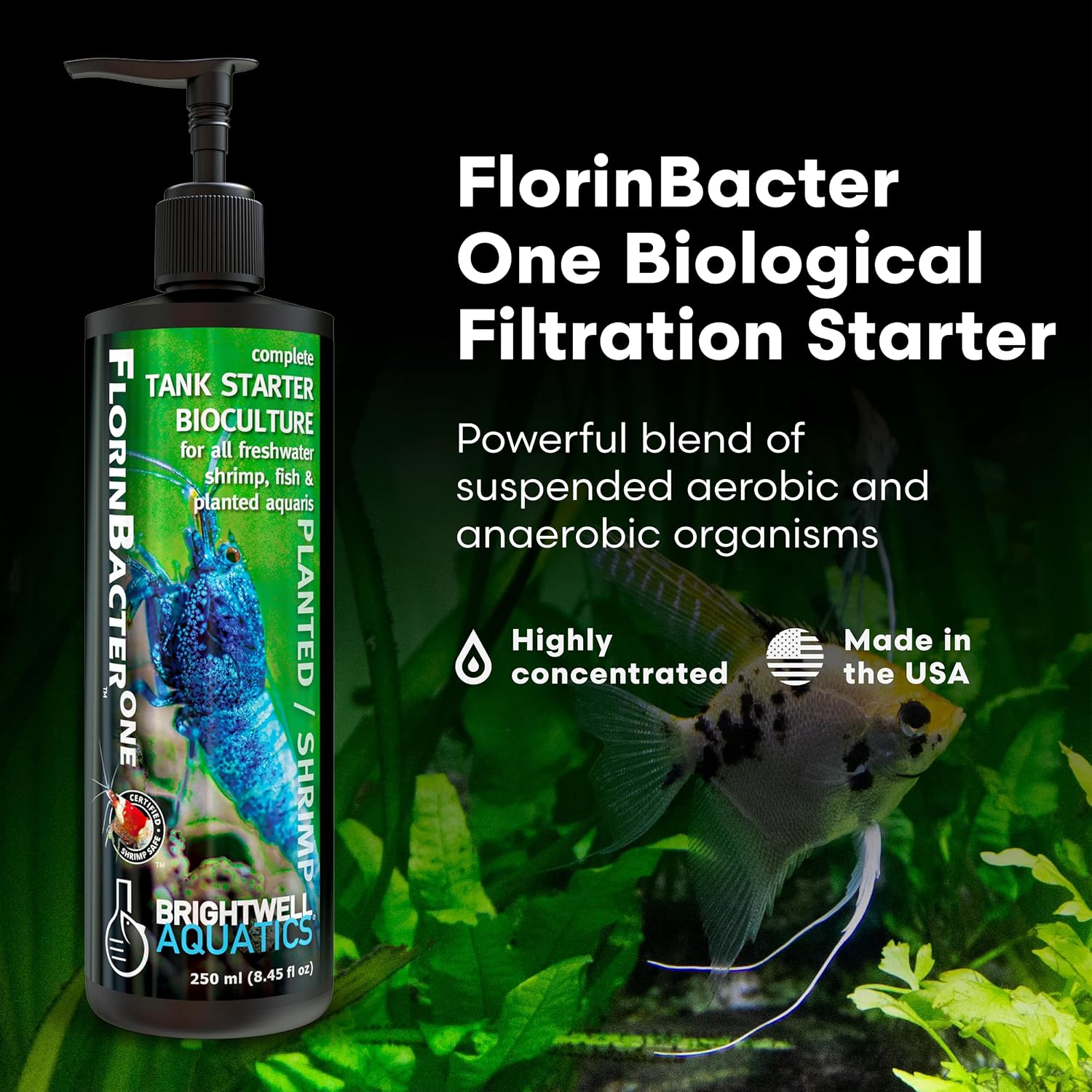 Brightwell Aquatics Shrimp FlorinBacter One Shrimp Tank Starter 500ml