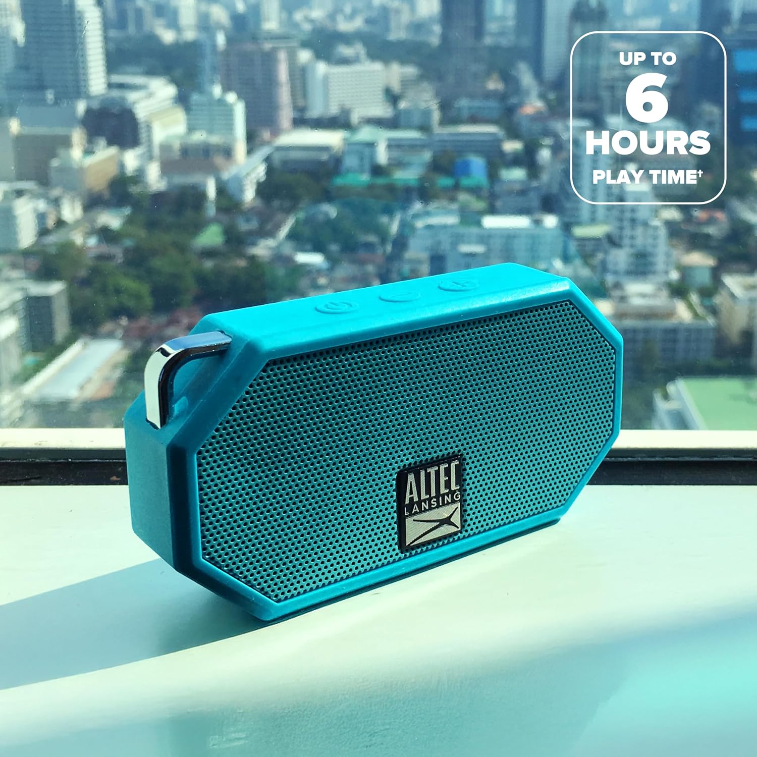 Altec Lansing Mini H2O - Waterproof Bluetooth Speaker, IP67 Certified & Floats in Water, Compact & Portable Speaker for Hiking, Camping, Pool, and Beach