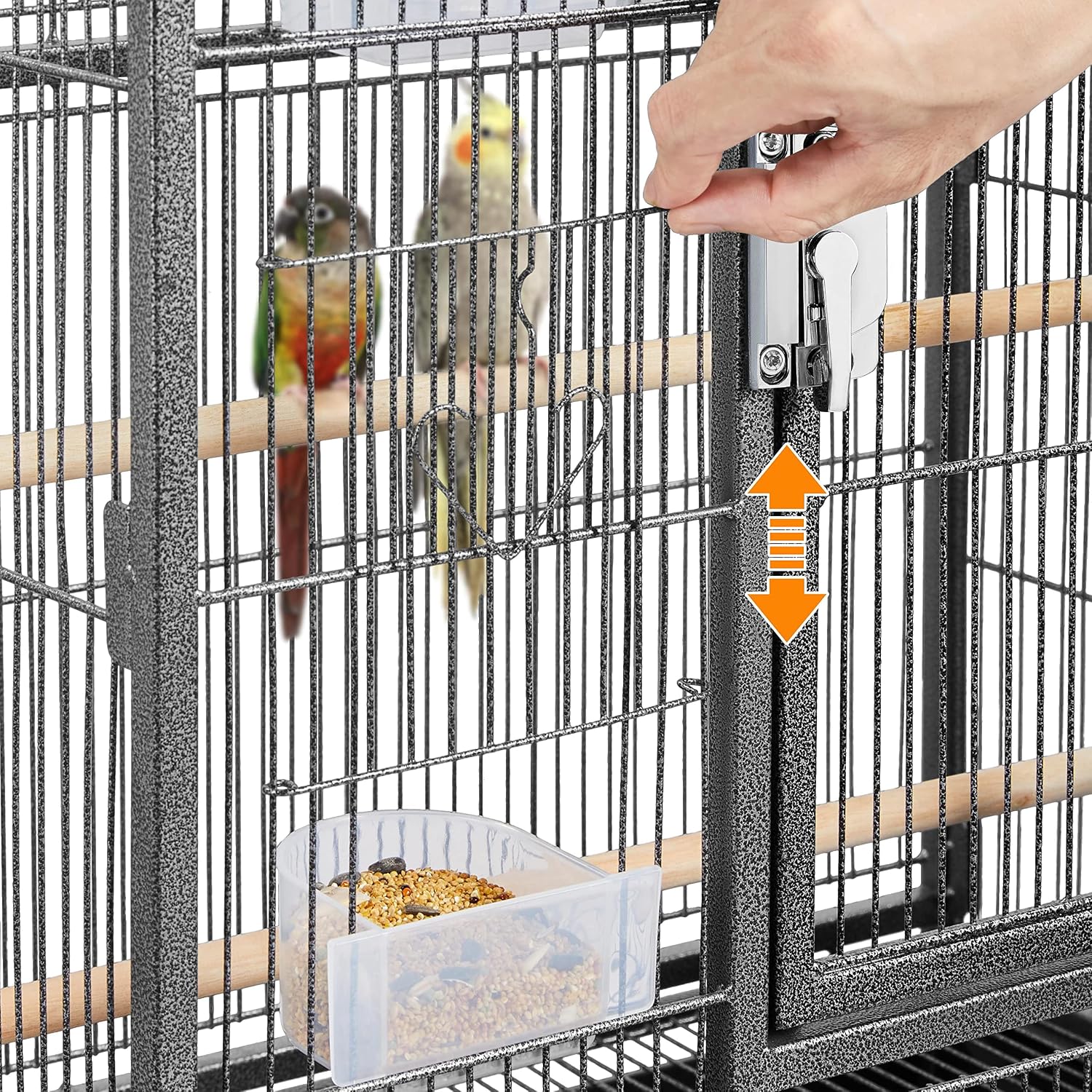 Yaheetech Wrought Iron Extra Large Bird Parakeet Cage with Detachable Stand for Cockatiel Sun Green Cheek Conure Lovebird Budgie Finch Canary Bird