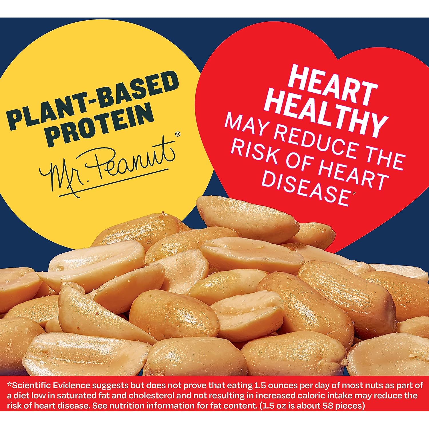 PLANTERS Salted Peanuts, Party Snacks, 16 Oz (1 Ct) | Dry Roasted Salted Peanuts. 0g Trans Fat. Resealable Jar. Snacks for Adults. Party Mix, Flavored Nuts