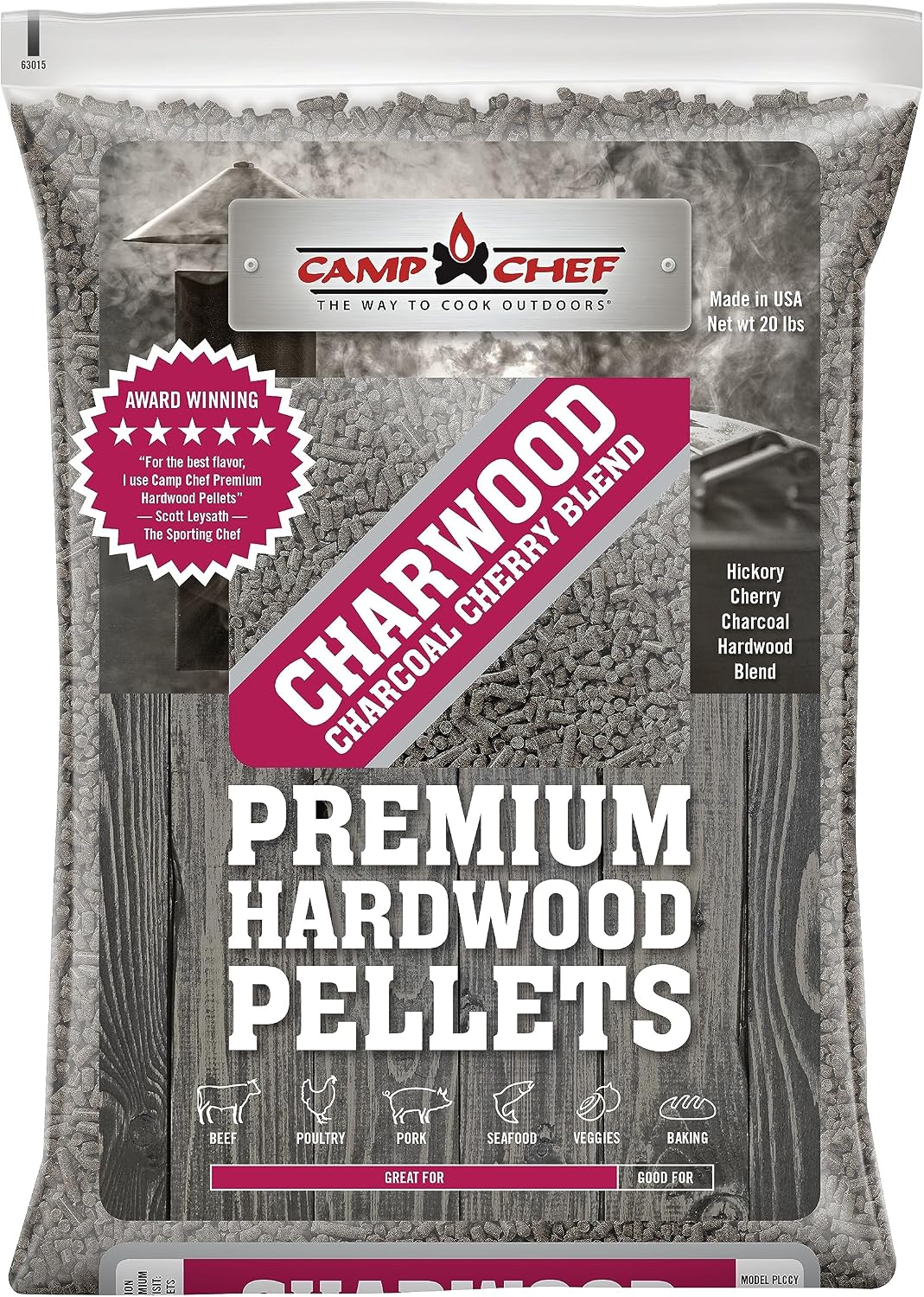 Camp Chef Orchard Apple BBQ Pellets, Hardwood Pellets for Grill, Smoke, Bake, Roast, Braise and BBQ, 20 lb. Bag