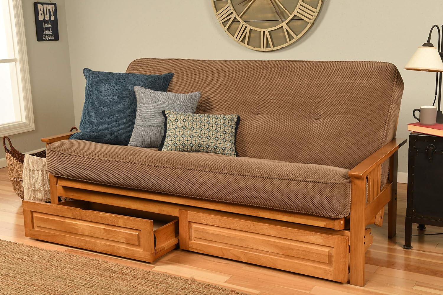 Kodiak Futons Monterey Futon Frame, No Drawers, Barbados