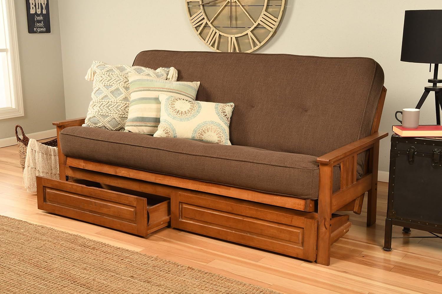 Kodiak Futons Monterey Futon Frame, No Drawers, Barbados