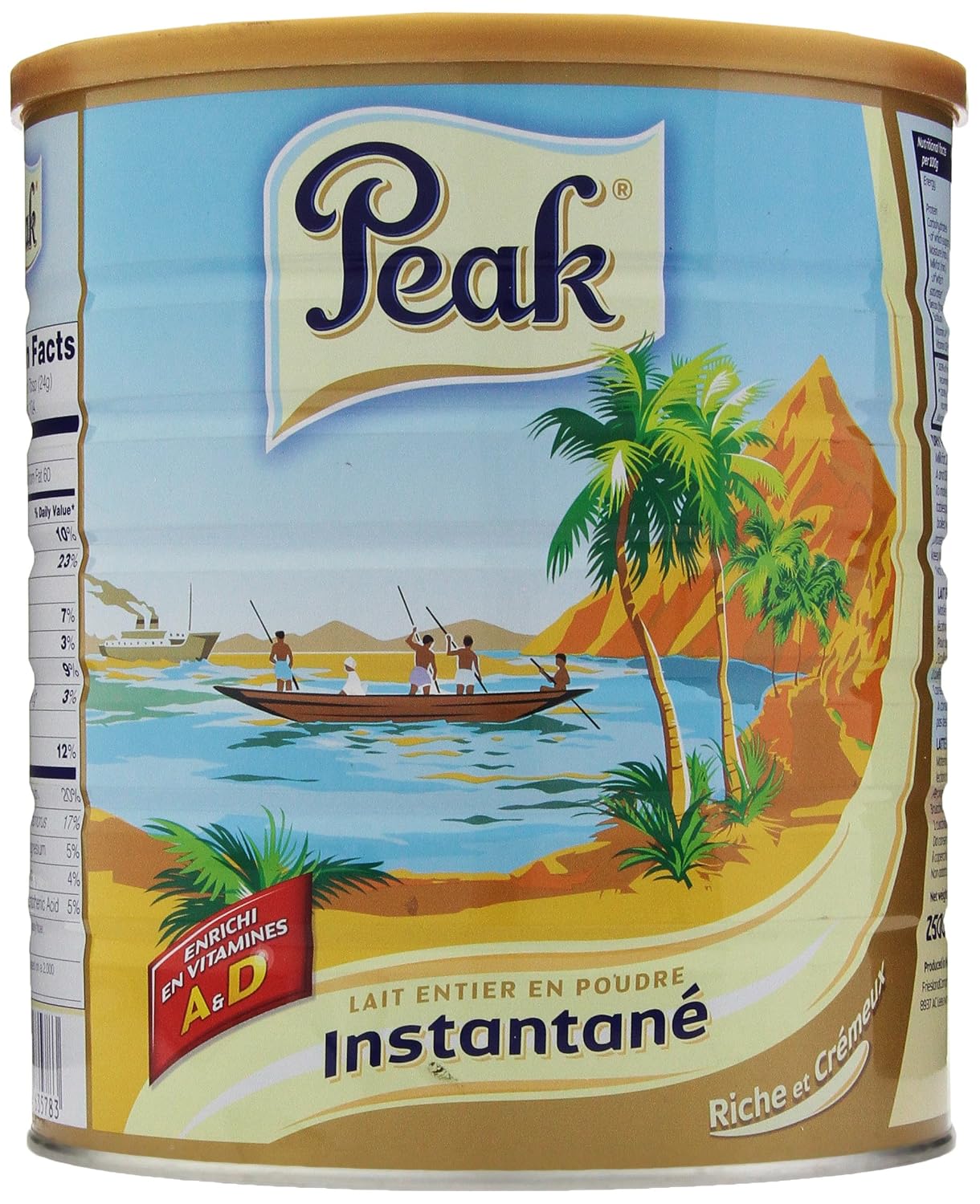 Peak Dry Whole Milk, Rich & Creamy, 2500g