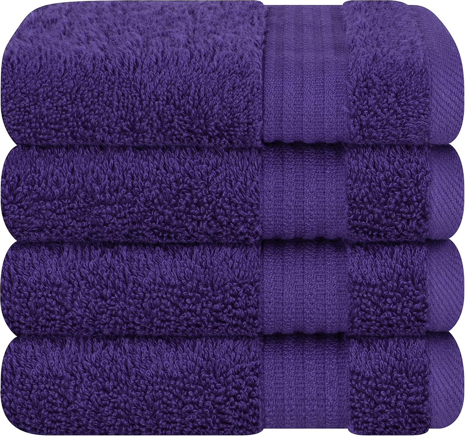 Cotton Paradise Towel Set of 6, 2 Bath Towels, 2 Hand Towels and 2 Washcloths Towels for Bathroom Sets, Smoke Gray