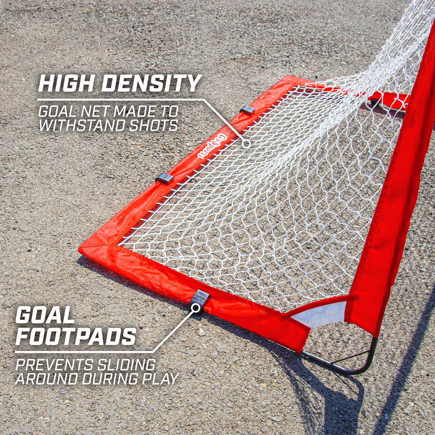 GoSports Street Hockey - Choose Between Goal Set with Sticks, Balls (6 Pack) or Sticks (2 Pack)