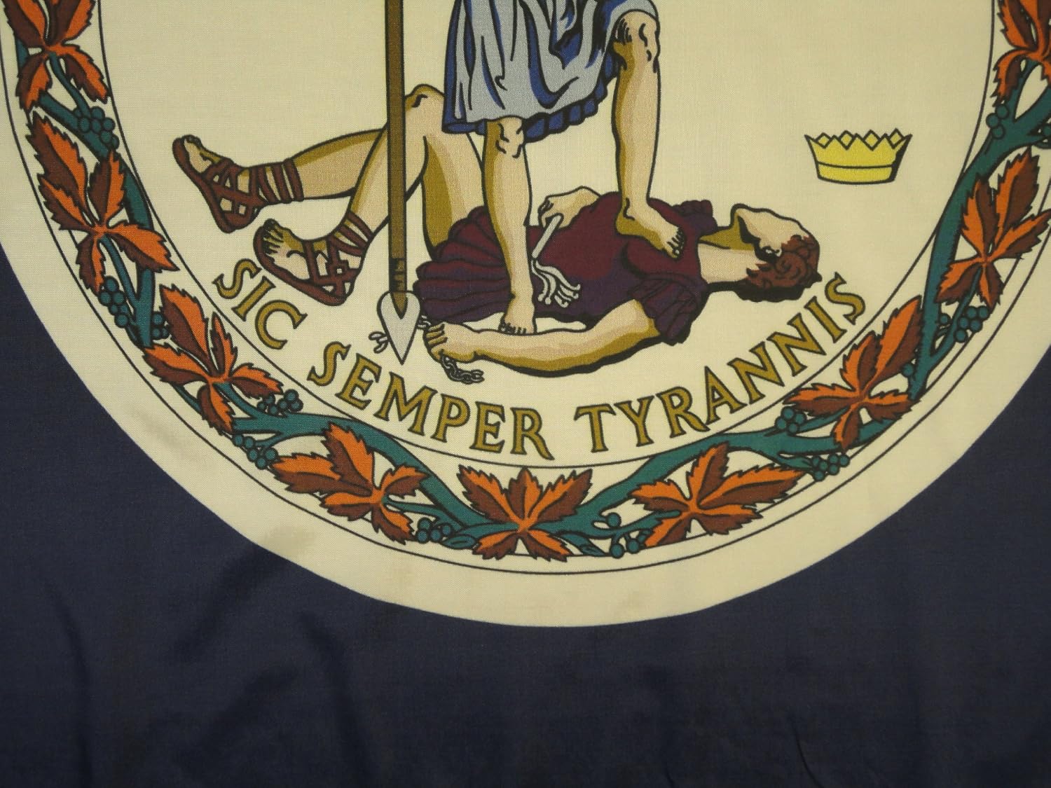 Annin Flagmakers Virginia State Flag USA-Made to Official State Design Specifications, 3 x 5 Feet (Model 145660) | USA-Made to Official State Design Specifications