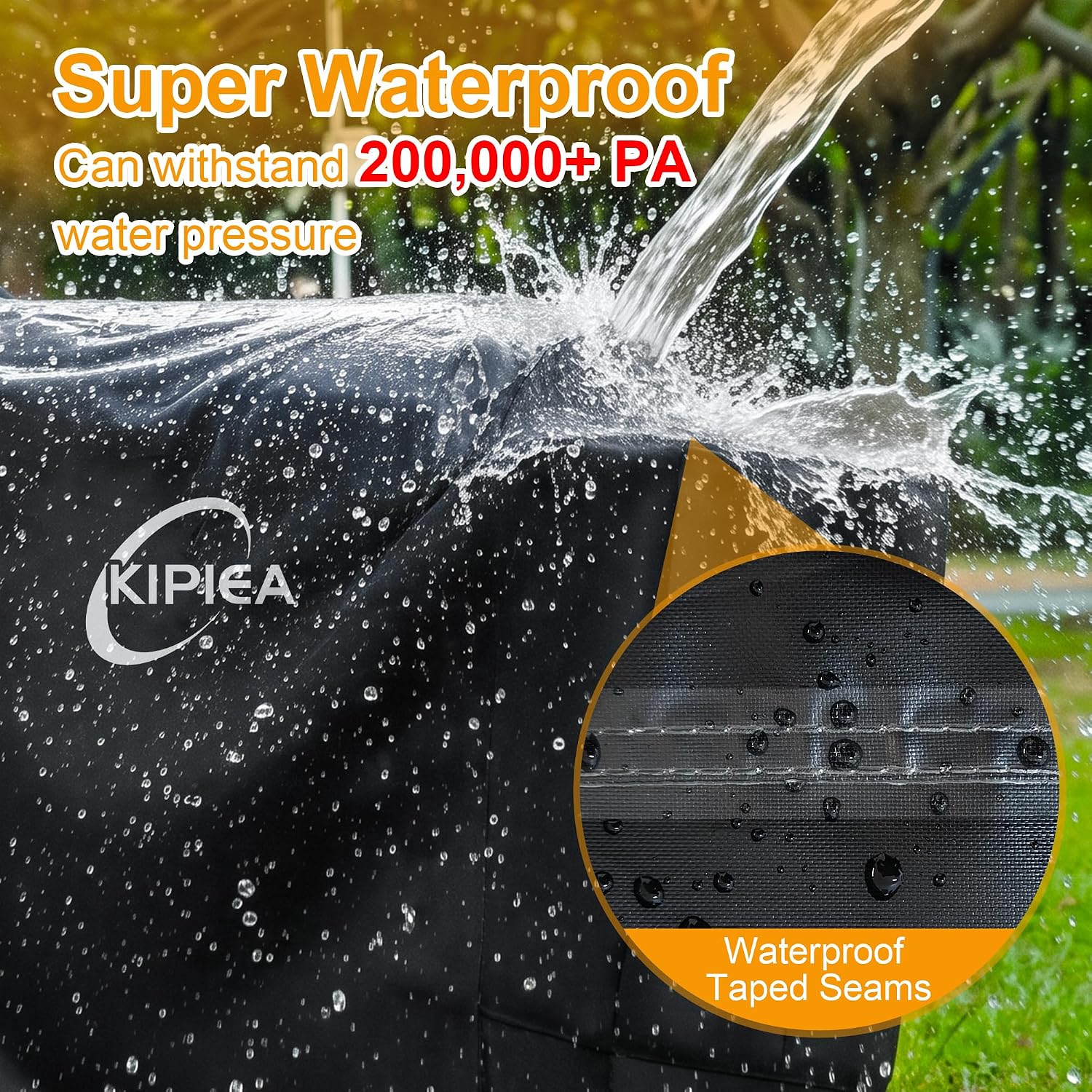 600D Vertical Smoker Cover for Pit Boss 3/4 / 5/7 Series, Waterproof Pellet Grill Cover, 73550, UV Resistant, No Tear, No Fading