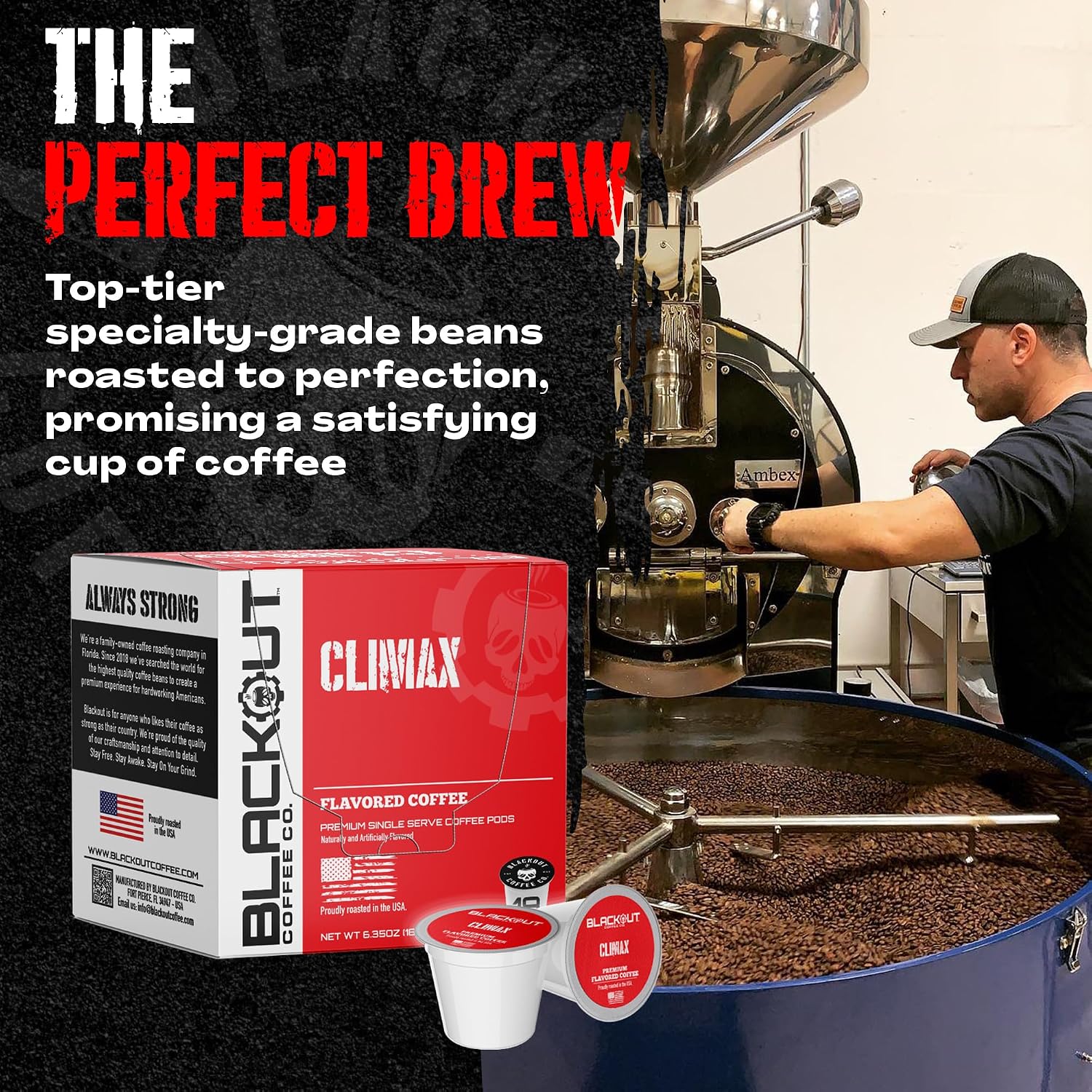 Blackout Coffee Blueberry Crumble Ground Coffee, Medium Roast, 12 oz