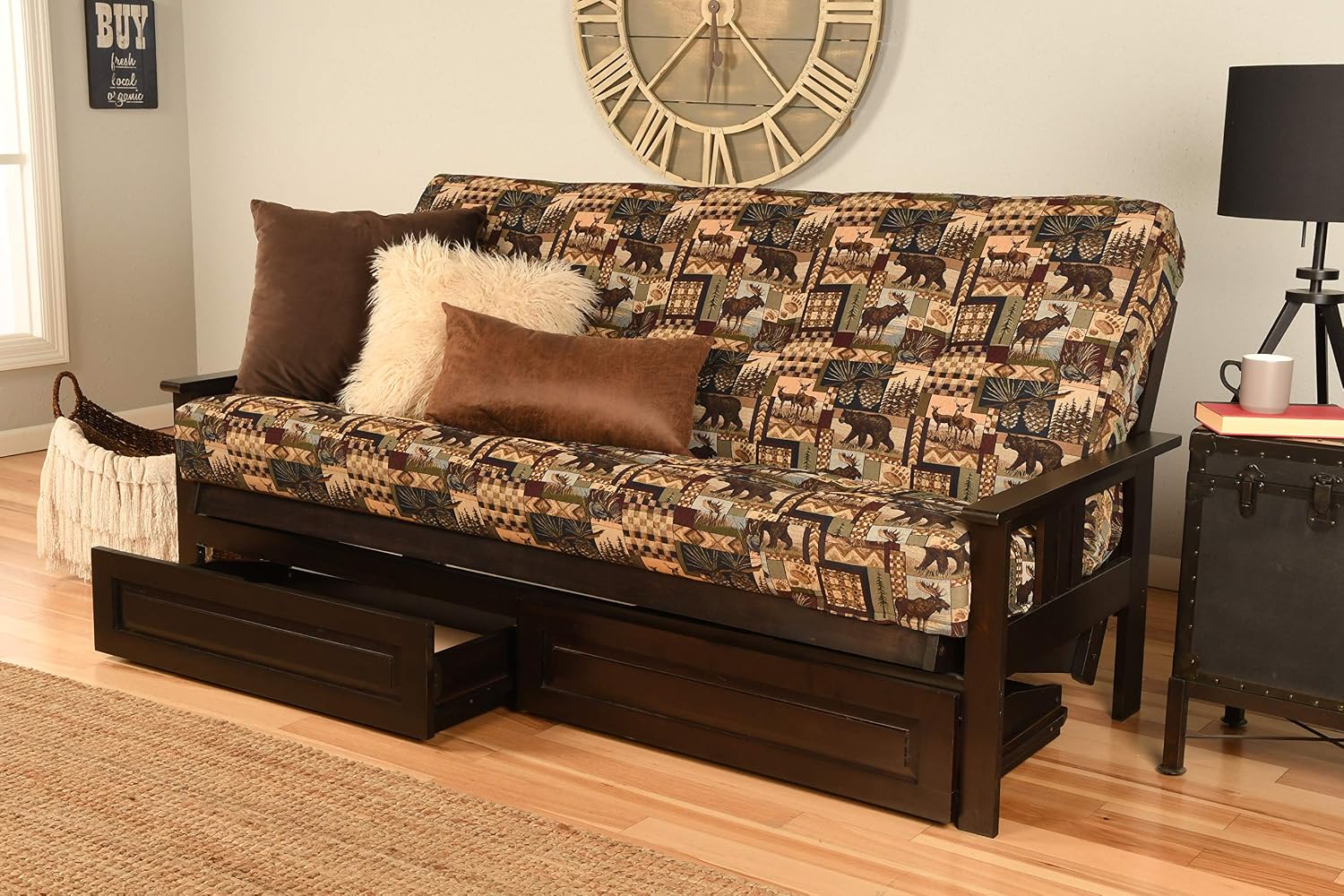 Kodiak Futons Monterey Futon Frame, No Drawers, Barbados