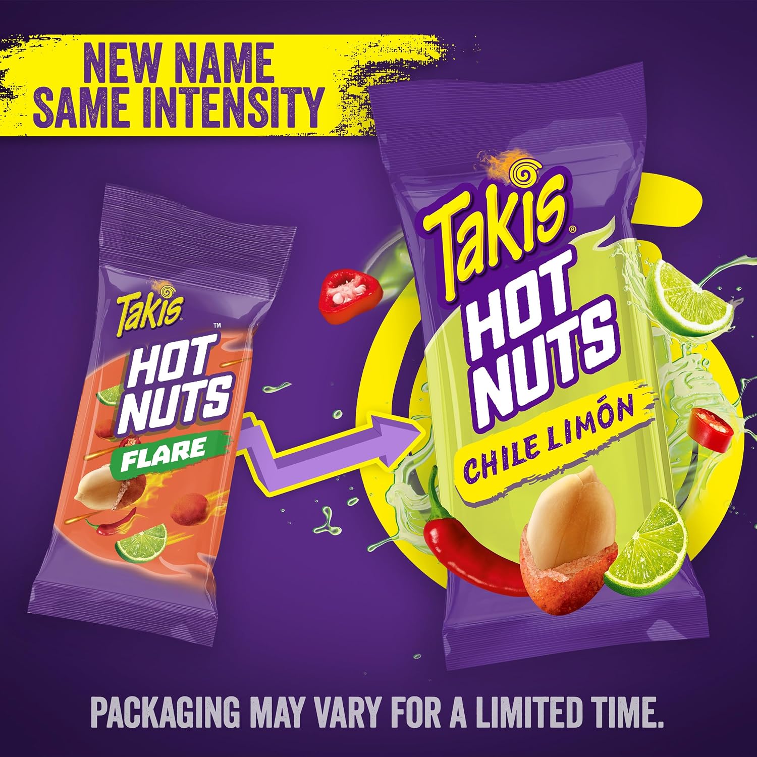 Takis Fuego Hot Nuts 12 pc / 3.2 oz Snack Size Box, Hot Chili Pepper & Lime Flavored Extreme Spicy Double-Crunch Peanuts