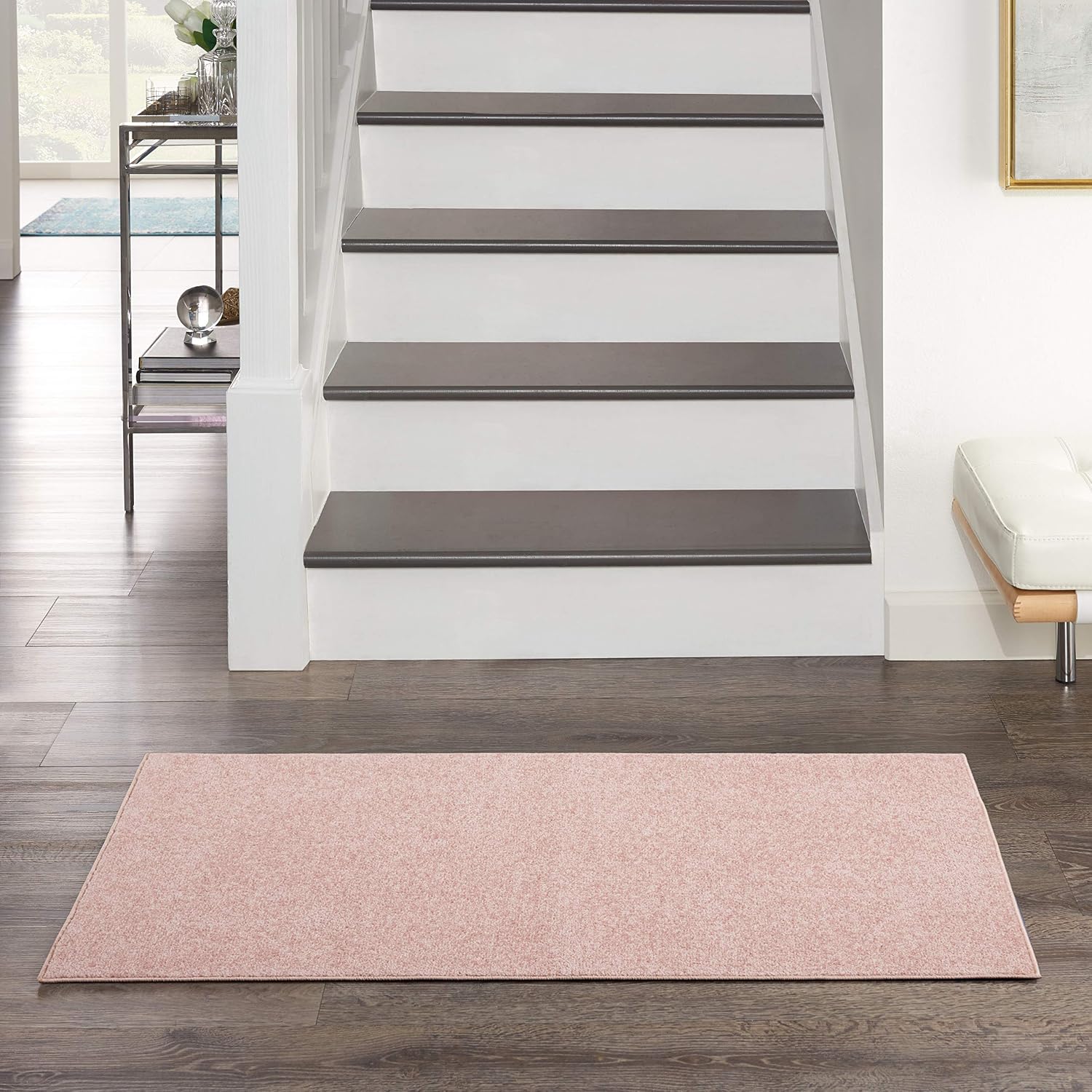 Nourison Home Essentials Indoor Outdoor Area Rug, Ivory Beige, 7' x 10'