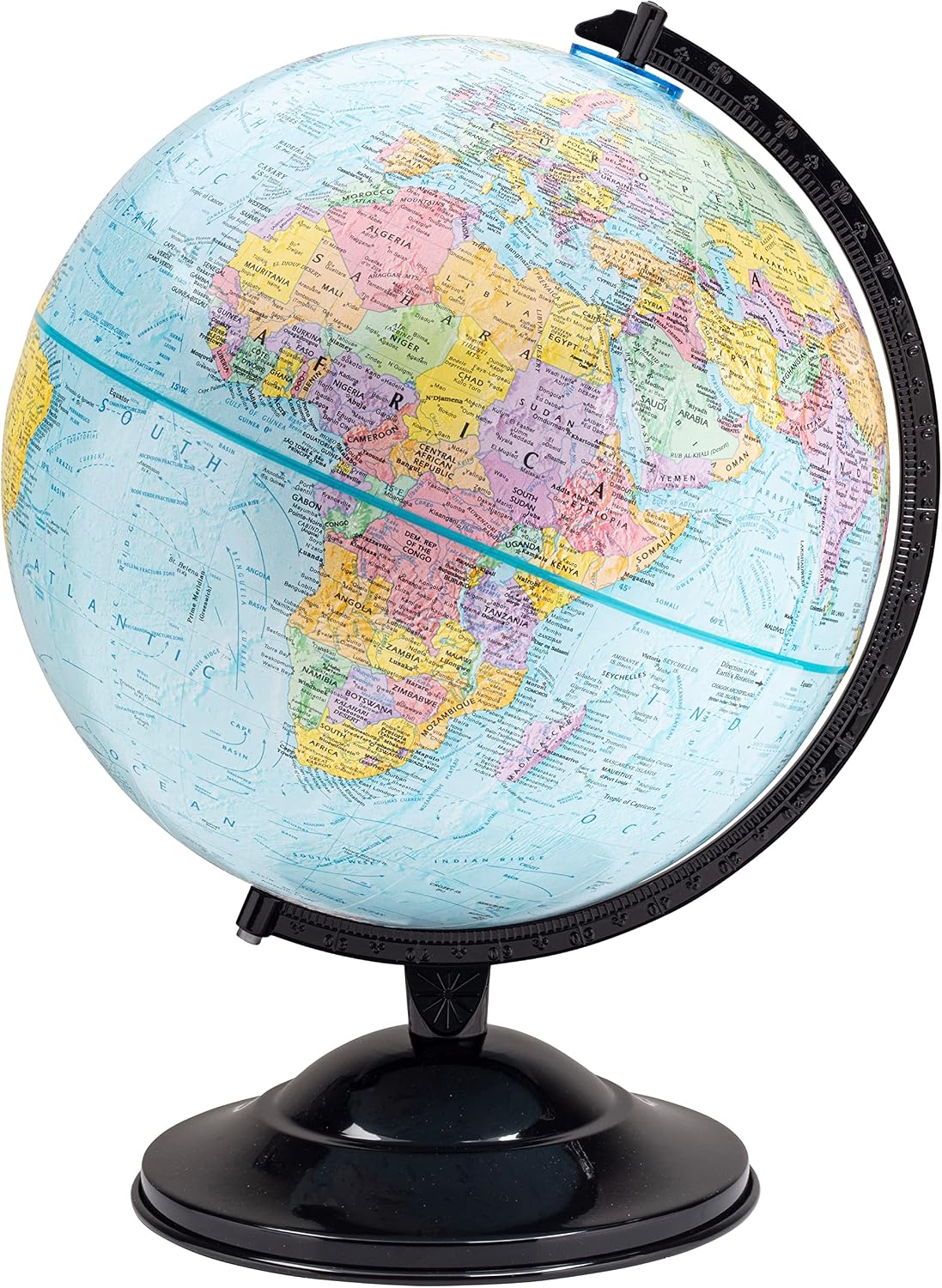 Replogle Globe - Educational Raised Political Relief & Mountains Ranges, Showcases Ocean Currents with 2023 Country Lines - Perfect for a Classroom