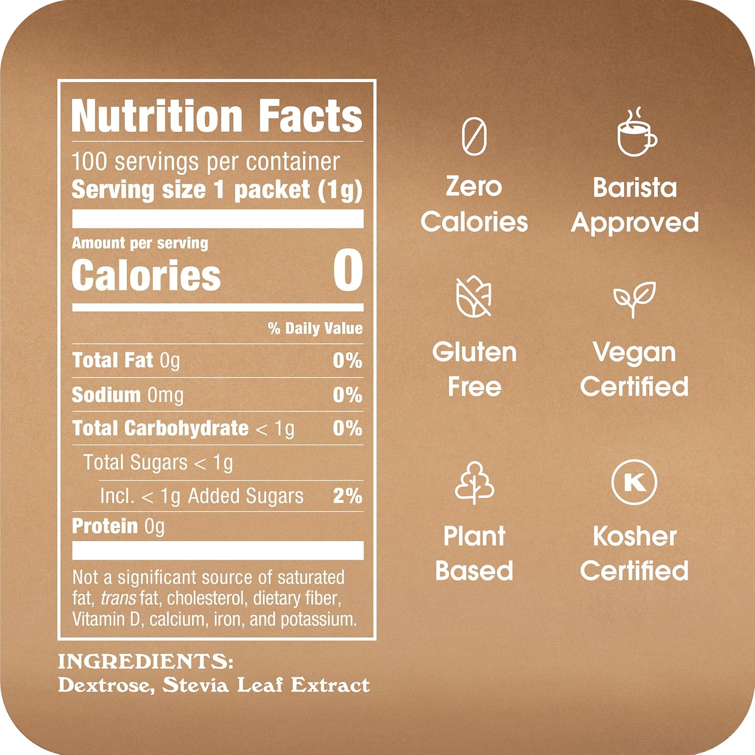 Stevia In The Raw 50 Count Box (Pack of 1) , 1.75 ounce each