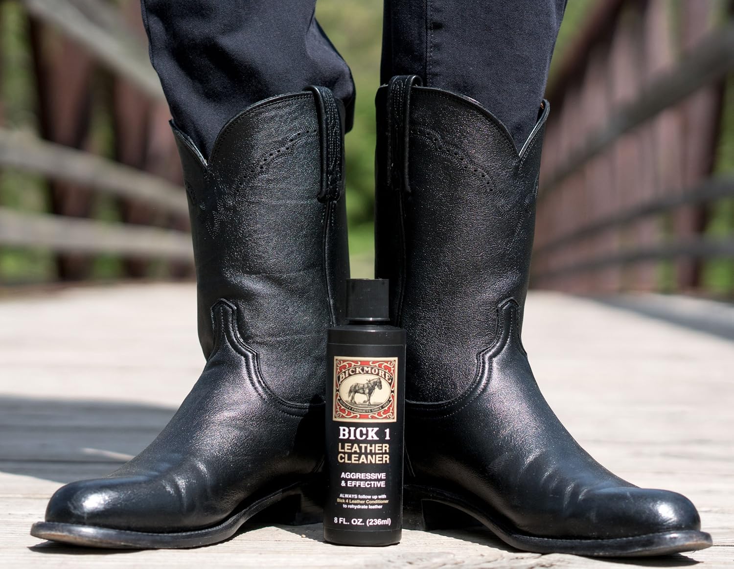 Bickmore Bick 1 Leather Cleaner 8 oz | Cleans dirt, oil, sweat, salt and water stains from all colored, white and black leather.
