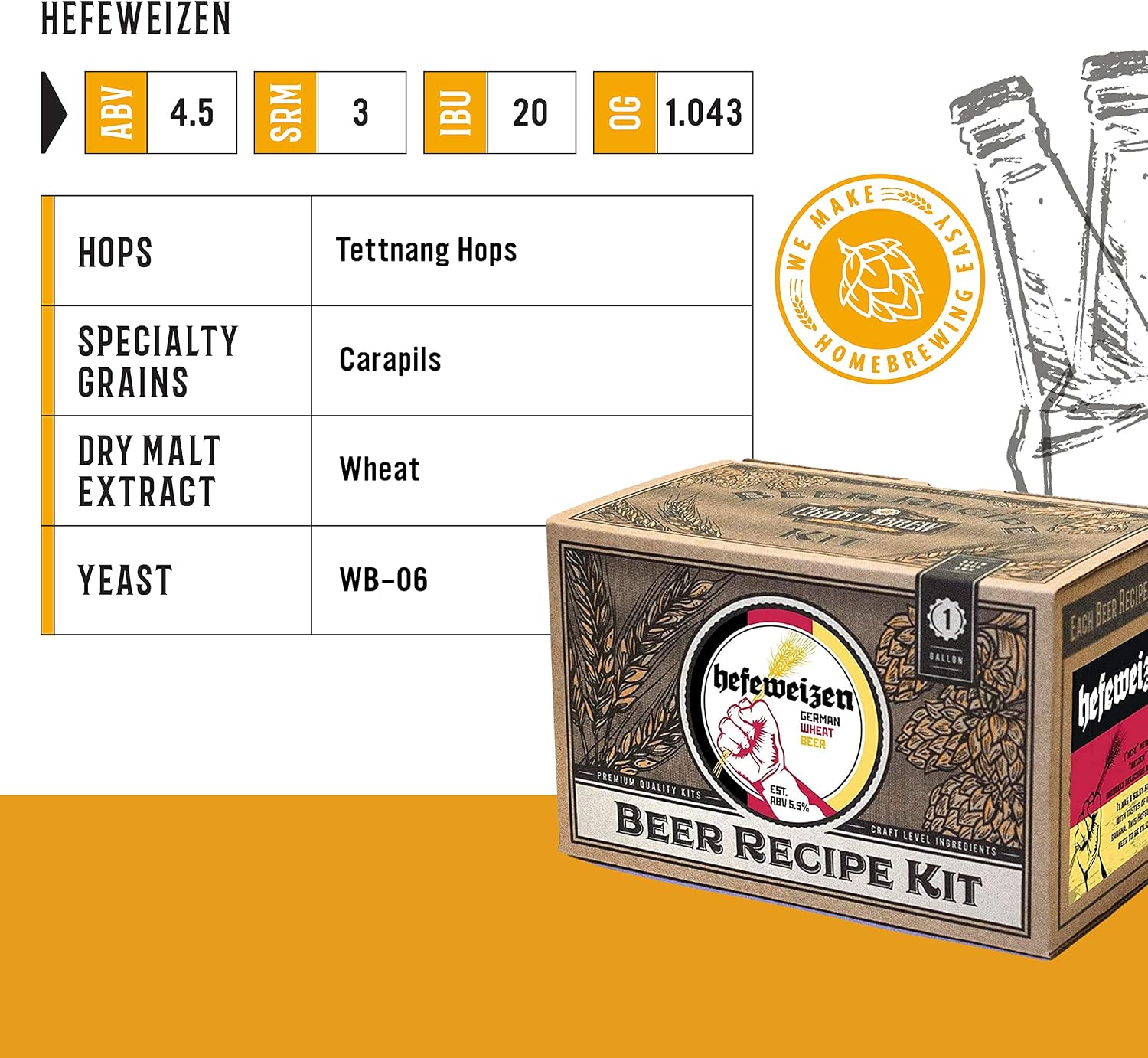 Craft A Brew Recipe Kit - Oktoberfest Ale Refill - 1 Gallon - Ingredients for Home Brewing Beer