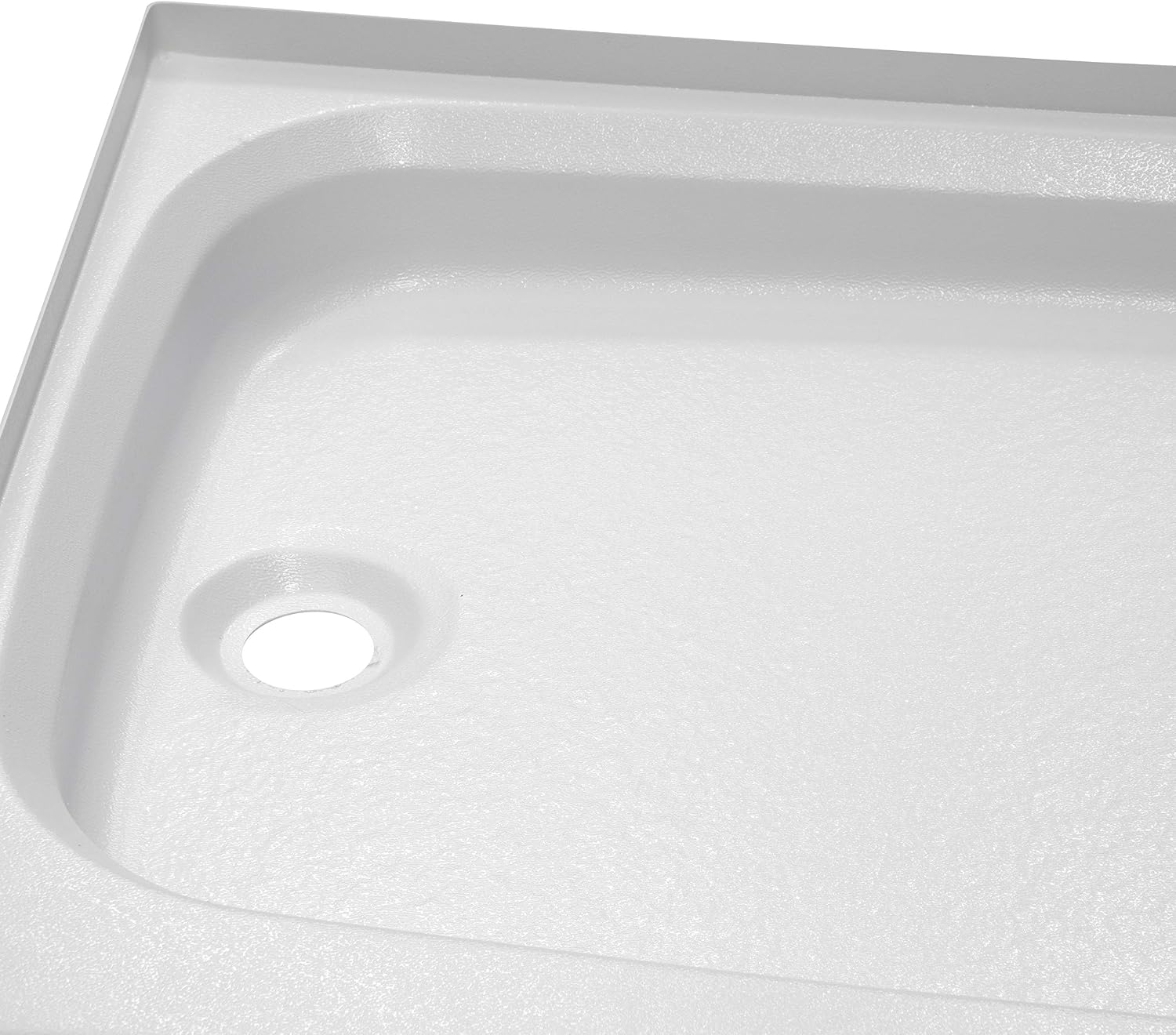 Lippert Components Replacement Shower Pan with Left Drain, Scratch-Resistant ABS Acrylic for RVs, Travel Trailers, 5th Wheels and Motorhomes - 210369