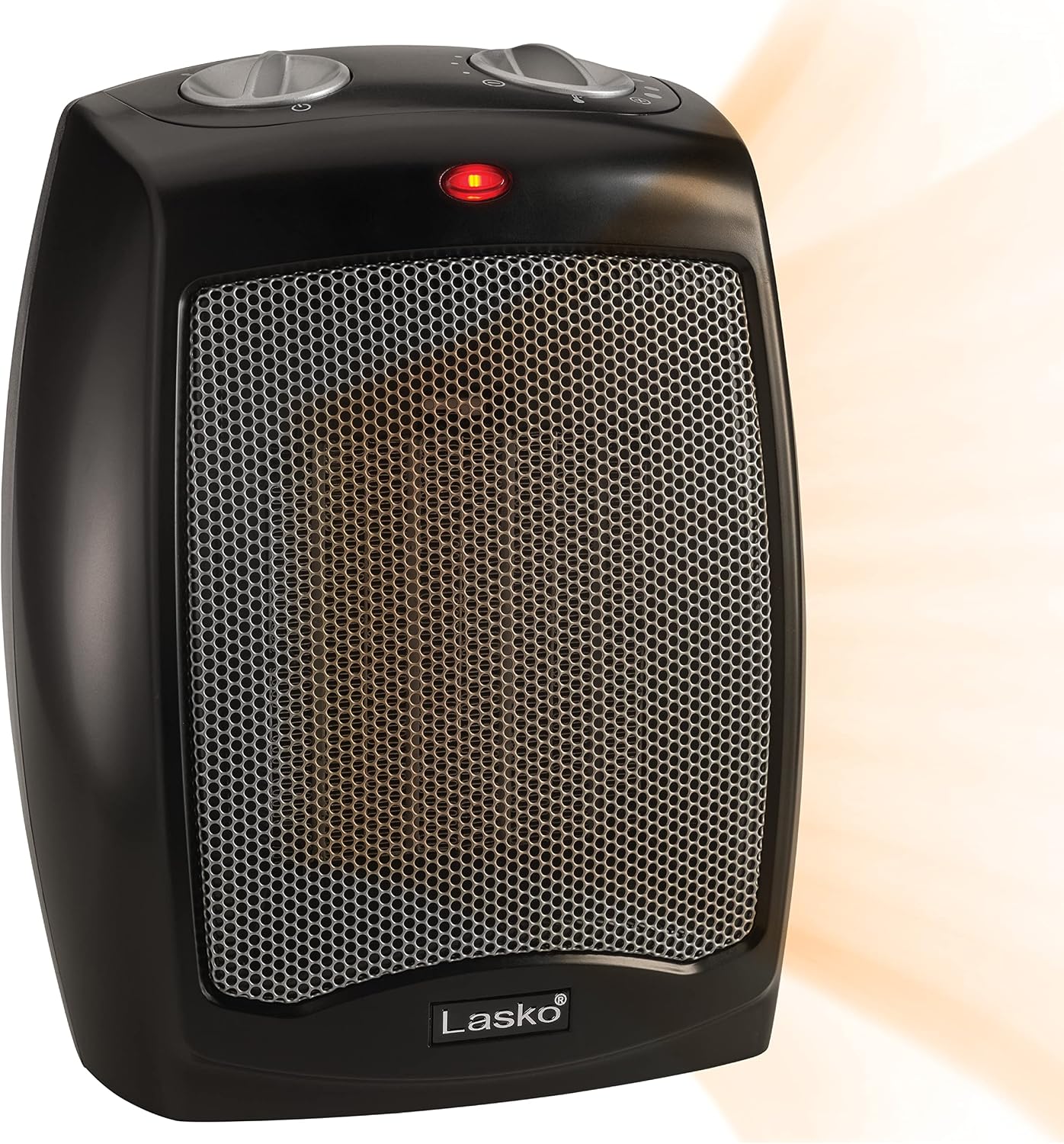 Lasko Oscillating Digital Ceramic Tower Space Heater - 29” - 5586 - Black | Built-In Handle, For Large Rooms, Cool Touch Housing, Overheat Protection Adjustable Thermostat, Timer, Remote, 1500W