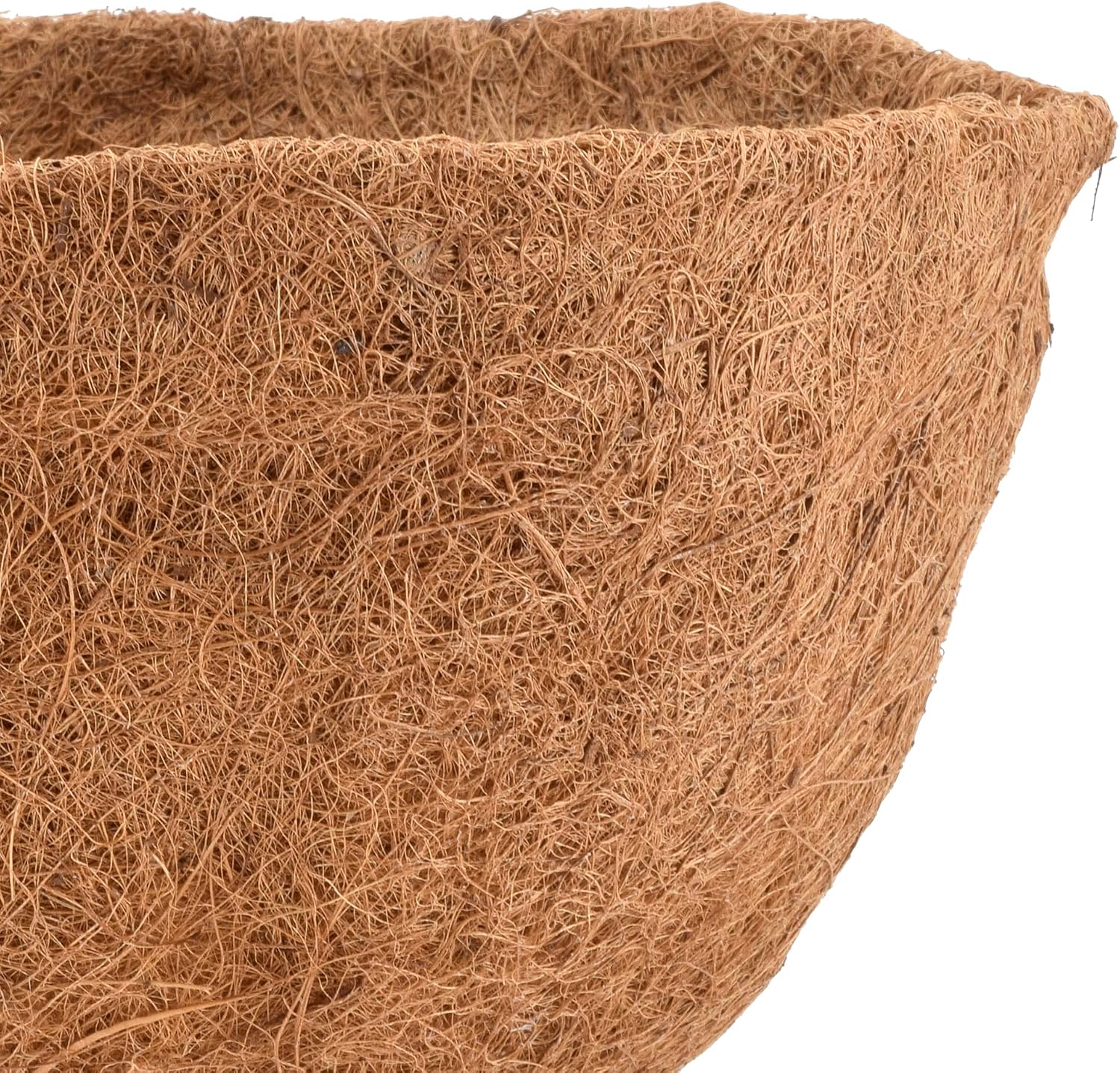 Arcadia Garden Products Extra Durable CB52 18-inch Coco Liner for Half Round Circle Wall Mounted Planters
