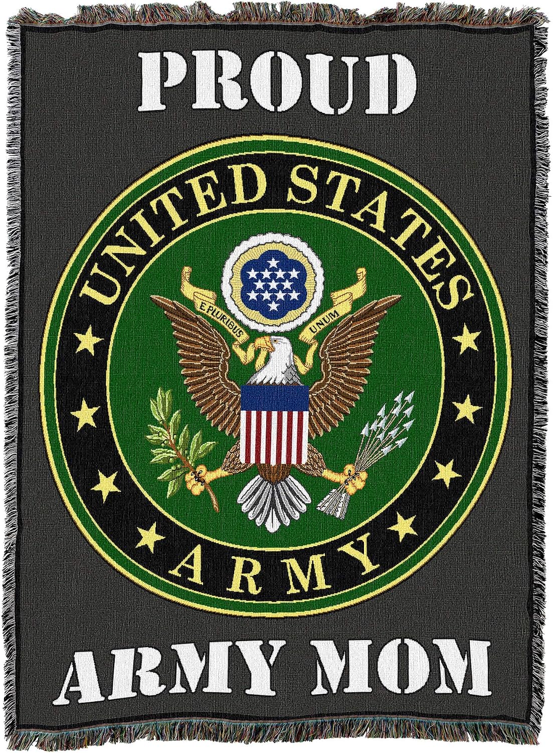 Pure Country Weavers US Army -Military Service Mark Seal Blanket Eagle - Gift Military Tapestry Throw Woven from Cotton - Made in the USA (72x54)