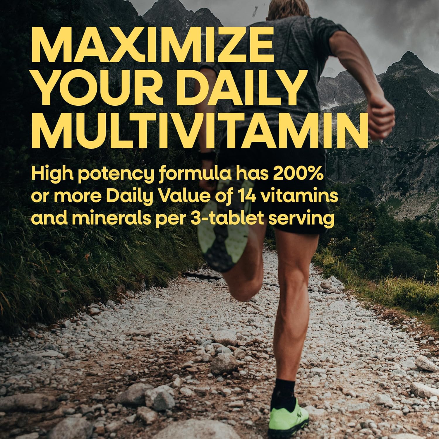 Nature's Way Alive! Men’s Max3 Potency Daily Multivitamin, 90 Tablets | High Potency Multivitamin for Men with B-Vitamins for Cellular Energy*, Supports Heart, Muscle and Eye Health*