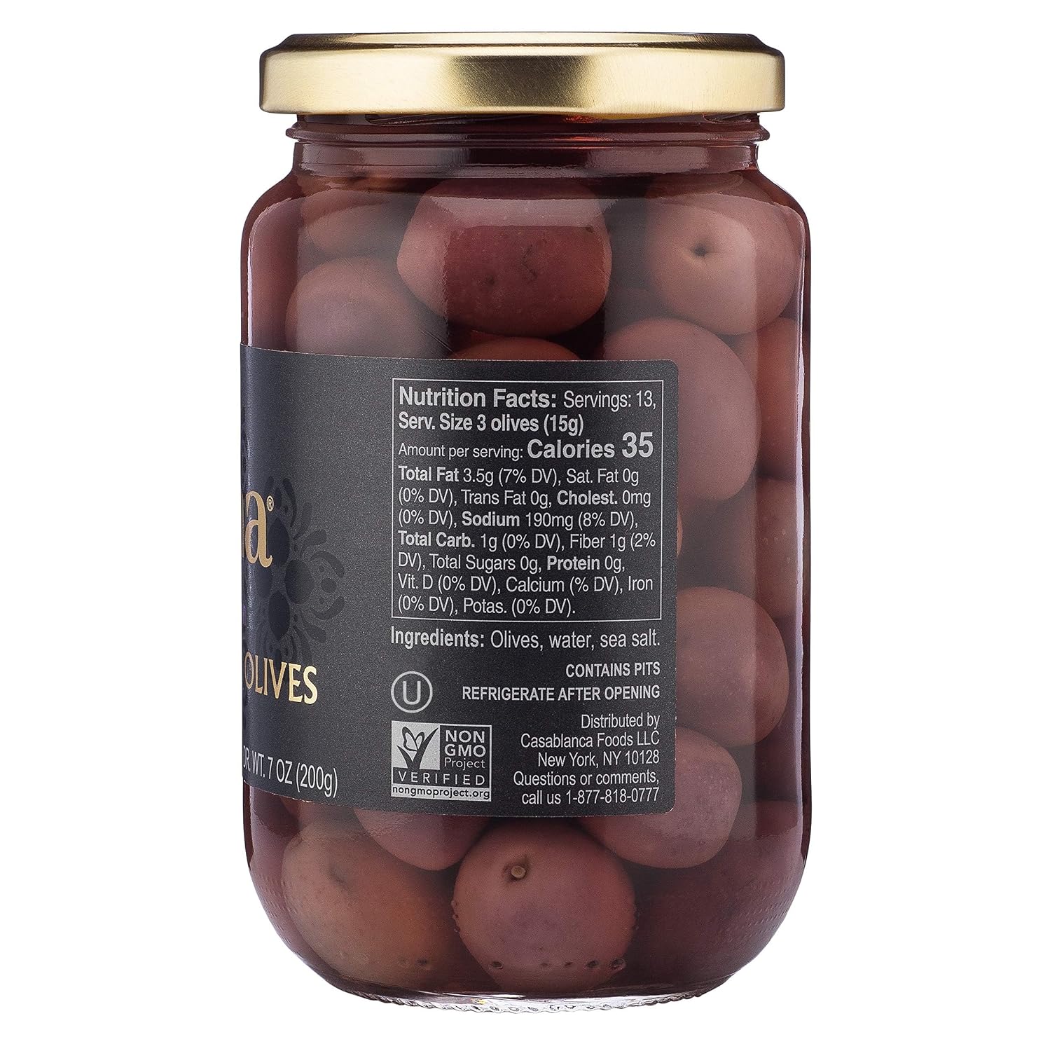 Mina Purple Beldi Olives, 12.5 oz (Pack of 6) - Moroccan Olives, Premium Handpicked and Naturally Cured Olives, Non GMO, Gluten Free, Low Carb, Vegan