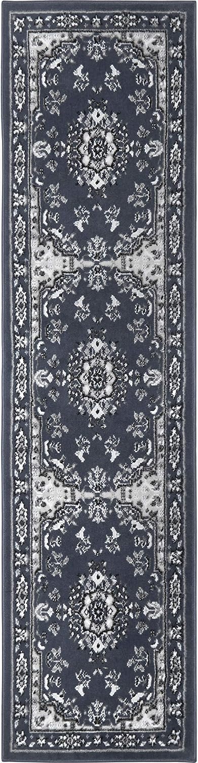 Home Dynamix Premium Sakarya Traditional Medallion Border Area Rug, Ivory/Brown, 7'9"x10'8" Rectangle