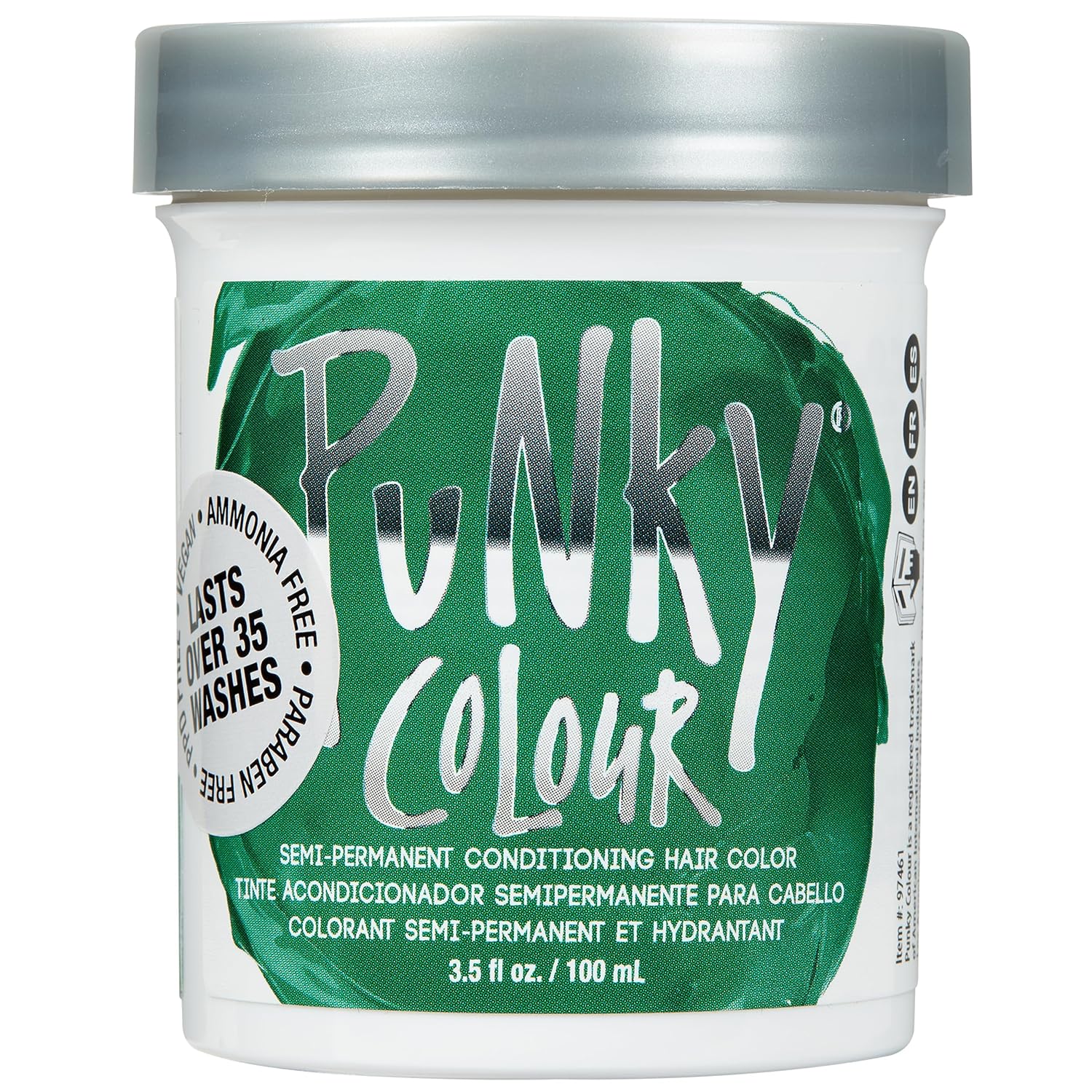 Punky Colour Flamingo Pink Semi Permanent Hair Color – Vibrant Pink Hair Dye, Vegan & Cruelty-Free Conditioning Formula, Lasts Up to 35 Washes, 3.5 fl oz