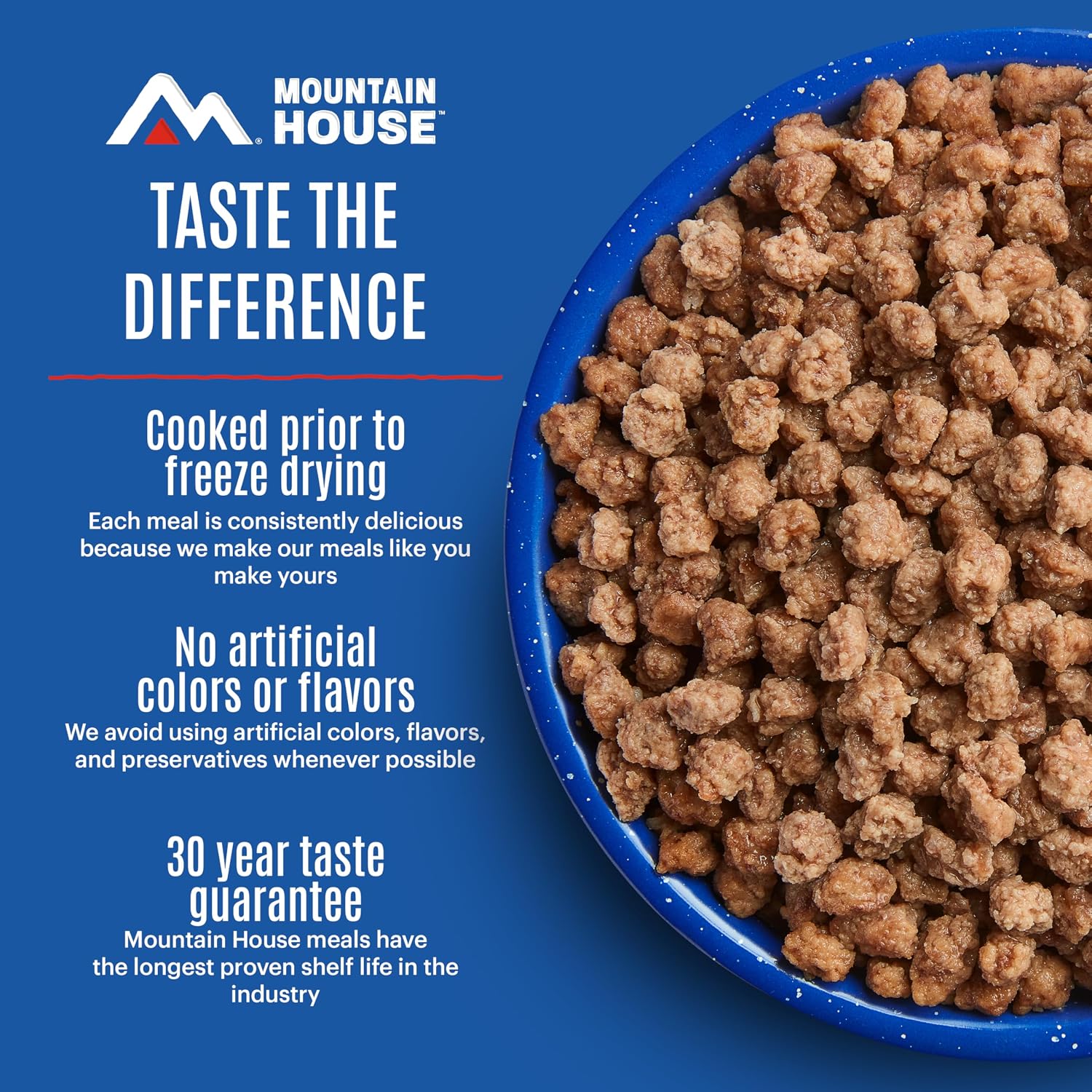Mountain House Diced Beef | Freeze Dried Survival & Emergency Food | #10 Can | Gluten-Free, 30122