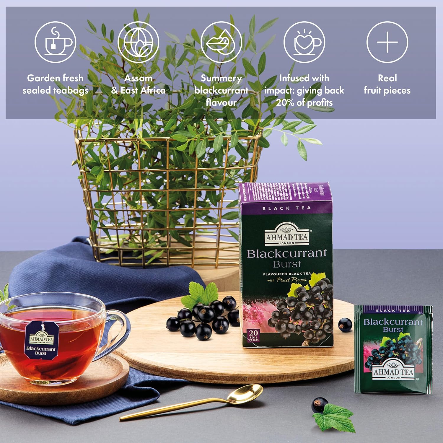 Ahmad Tea Green Tea, Green Tea Teabags 100 ct - Caffeinated & Sugar-Free