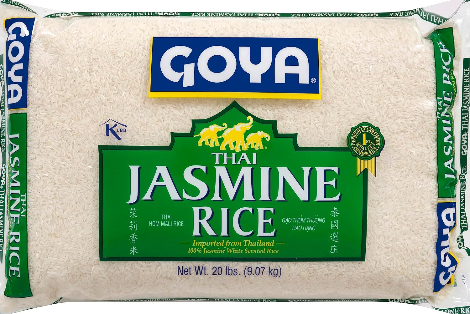 Goya Foods Thai Jasmine Rice, 20 Pound (Pack of 2)