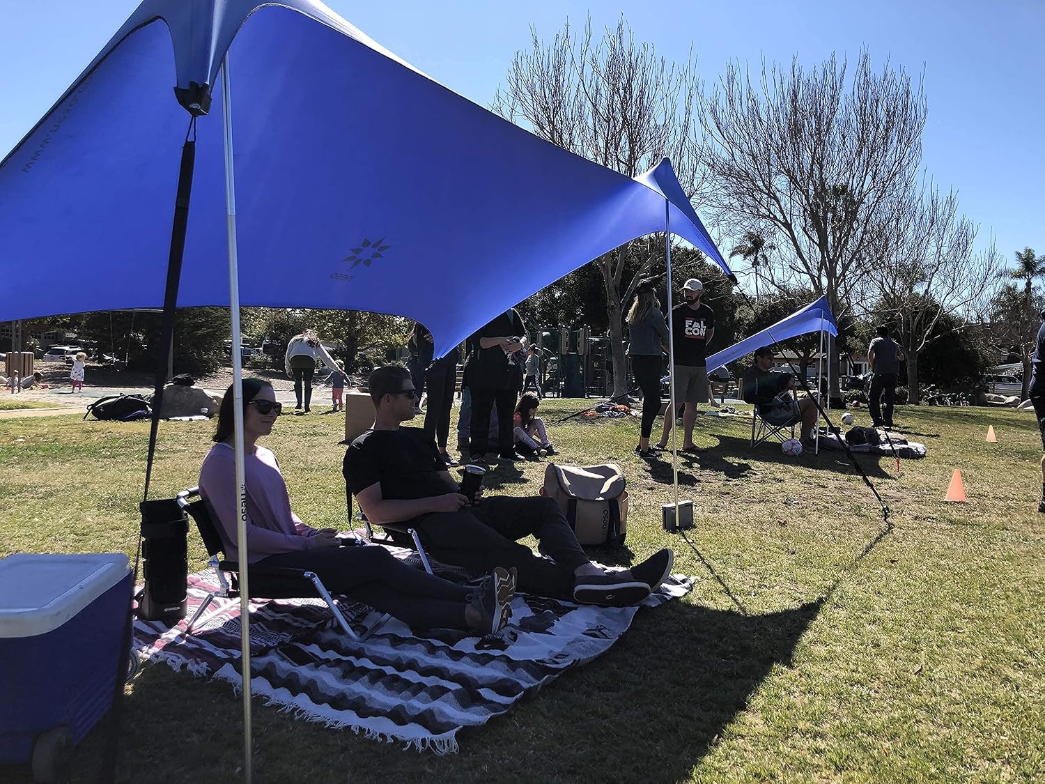 Neso Sidelines Grande Sports Tent - Lightweight and Portable Sun Shelter and Shade Tent for Outdoor Activities - Patented Reinforced Corners - UPF