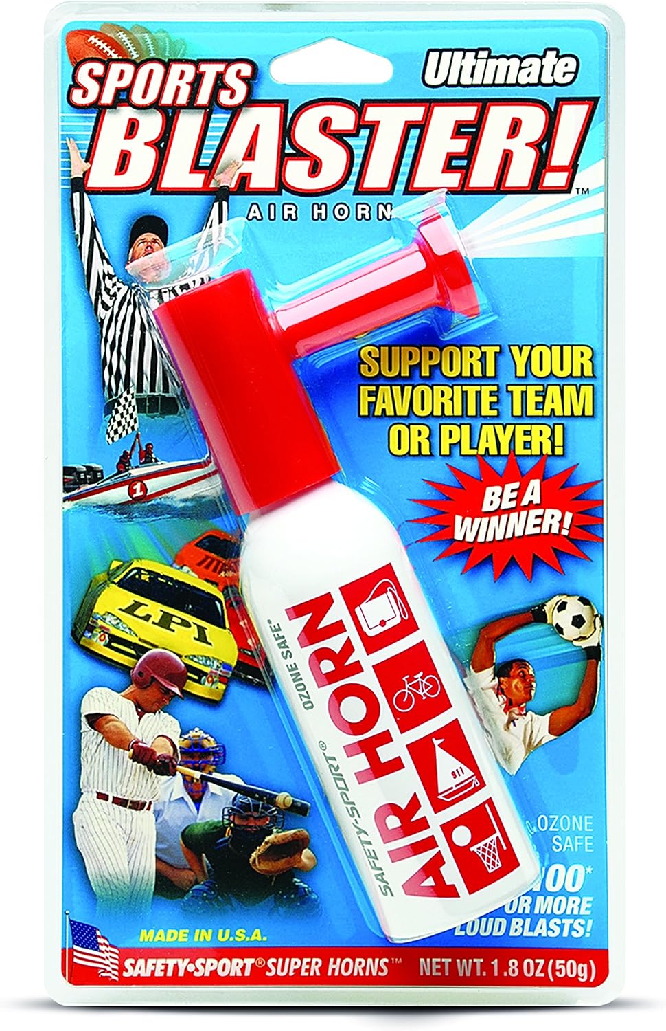 SPORTS BLASTER! Safety-Sport Air Horn 1.8oz