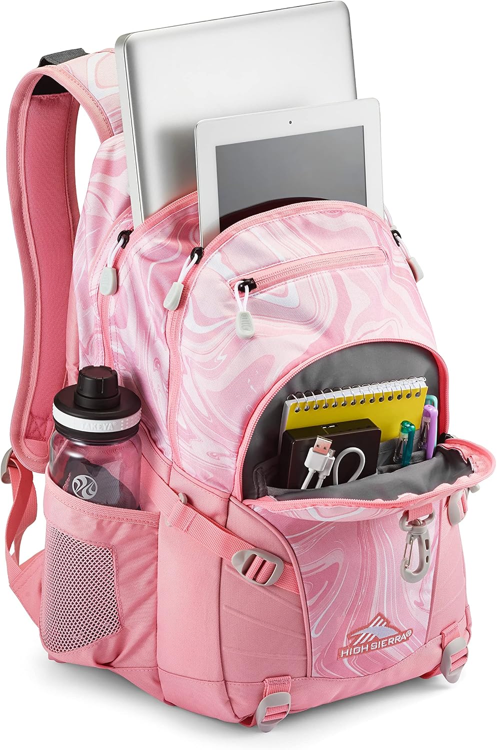 High Sierra Loop Backpack, Travel, or Work Bookbag with tablet sleeve, One Size, Urban Camo