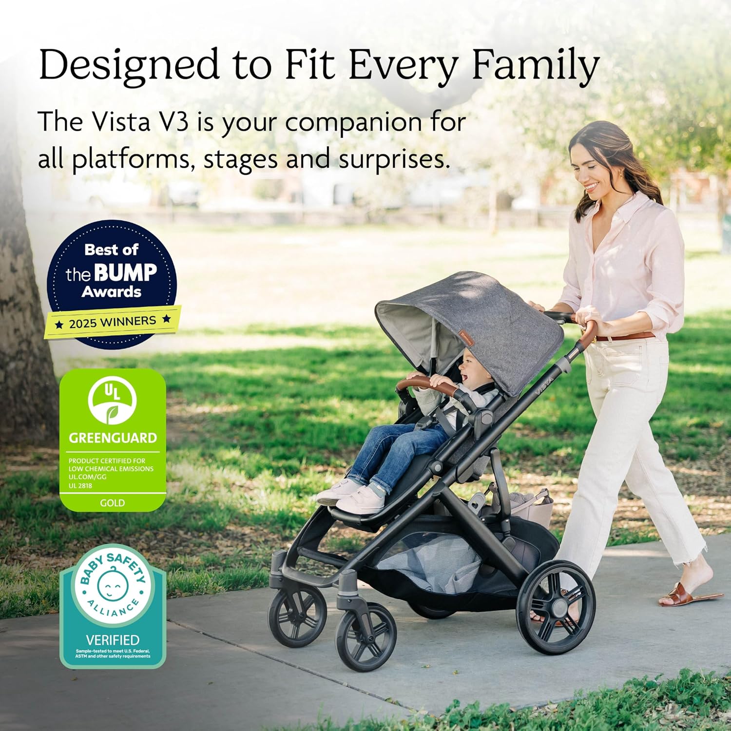 UPPAbaby Vista V3 Convertible Single-to-Double Stroller - Jake