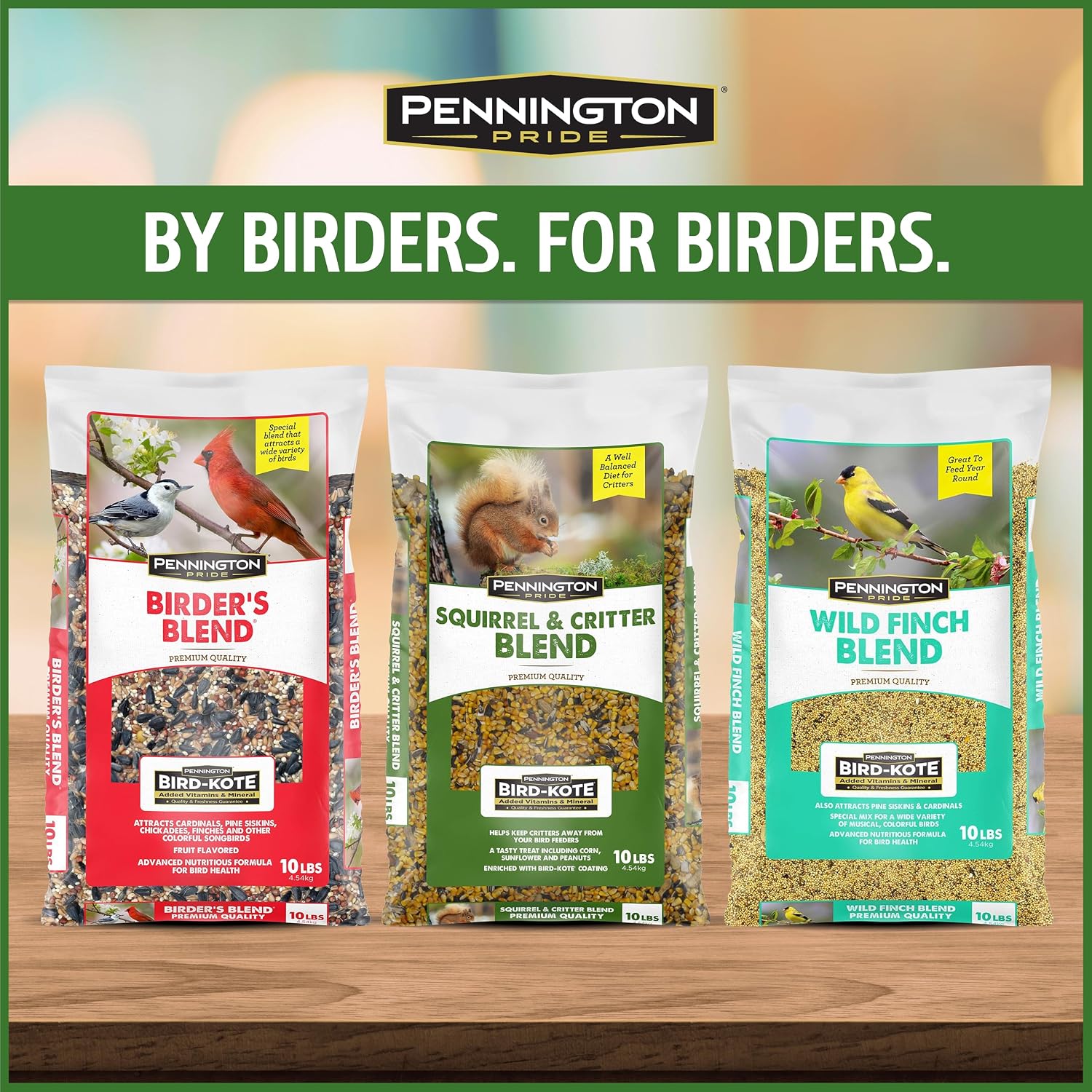 Pennington Squirrel & Critter Blend with Sunflower, Corn & in Shell Peanuts | 10-lb bag, Corn, sunflower seeds