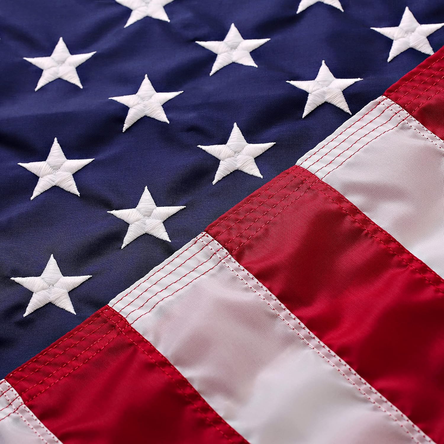 American Flag Made in USA | American Flags for Outside 3X5 | Premium US Flag 3X5 Heavy Duty Outdoor with Embroidered Stars and Sewn Stripes.