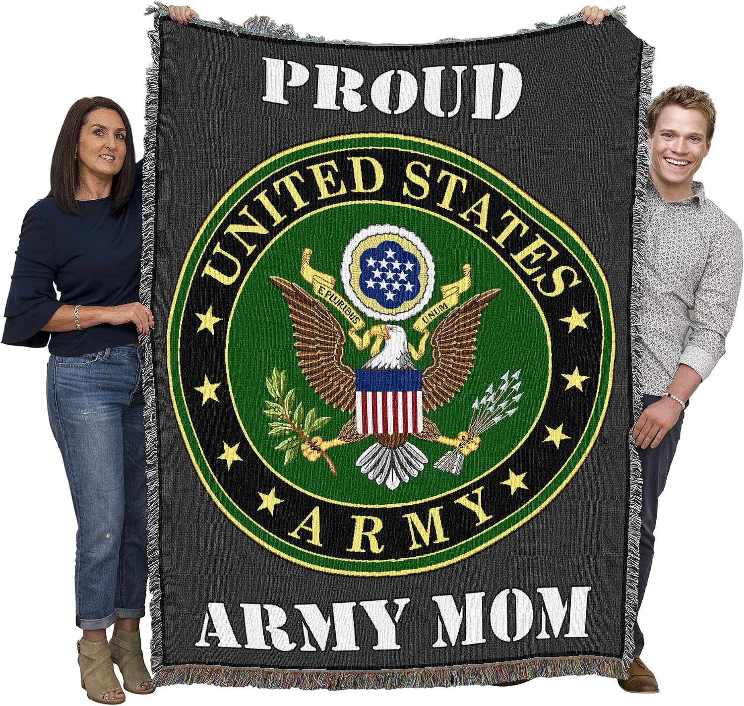 Pure Country Weavers US Army -Military Service Mark Seal Blanket Eagle - Gift Military Tapestry Throw Woven from Cotton - Made in the USA (72x54)