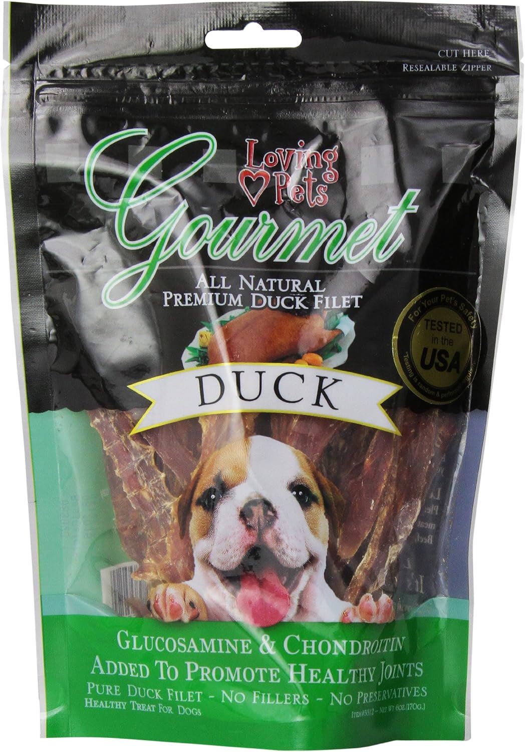 Loving Pets Gourmet All Natural Premium Sweet Potato and Chicken Wraps with Glucosamine and Chondroitin, Dog Treats, 8oz