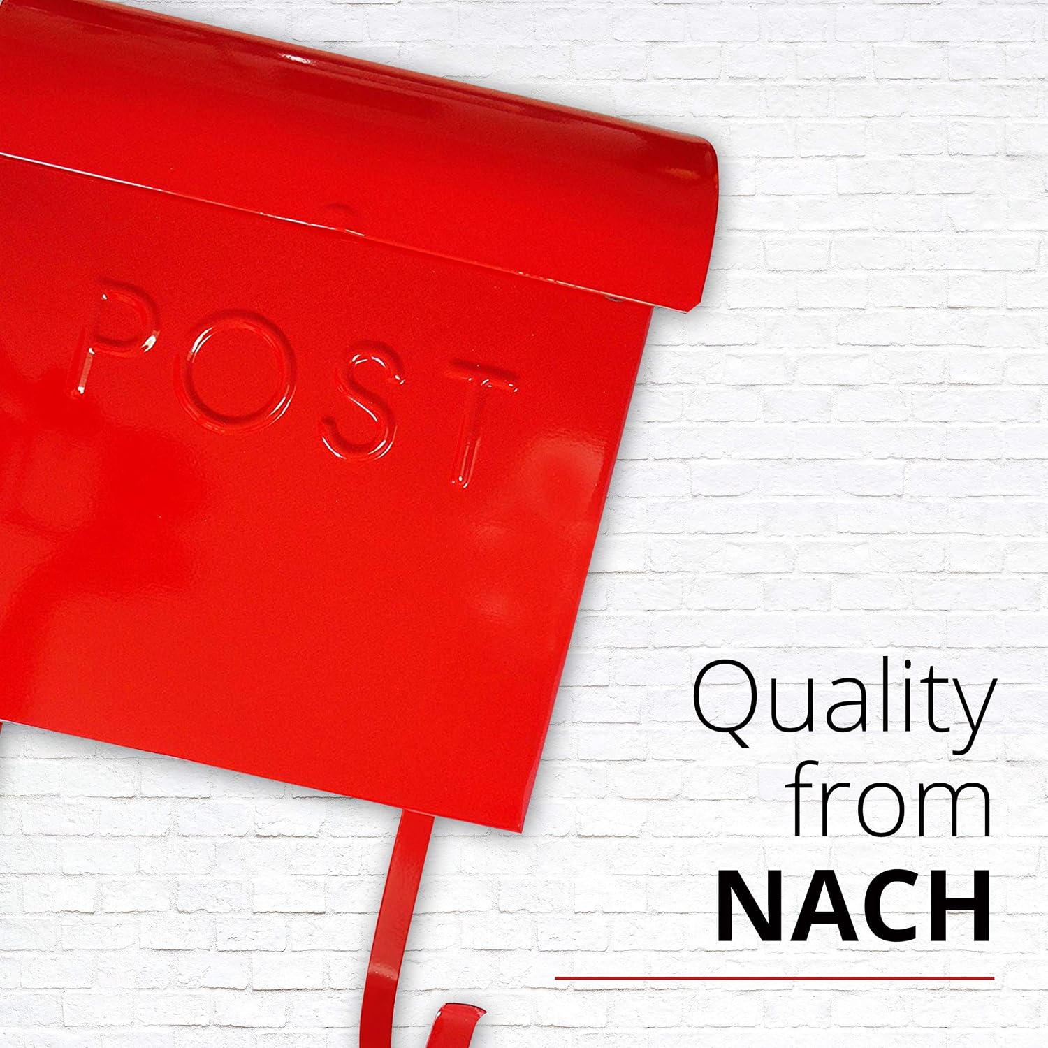 NACH Mailboxes for Outside Wall Mount, 12 x 11.2 x 4.5 inch, Black Mailbox, Waterproof Mailbox with Outdoor Newspaper Holder - The Euro Mailbox