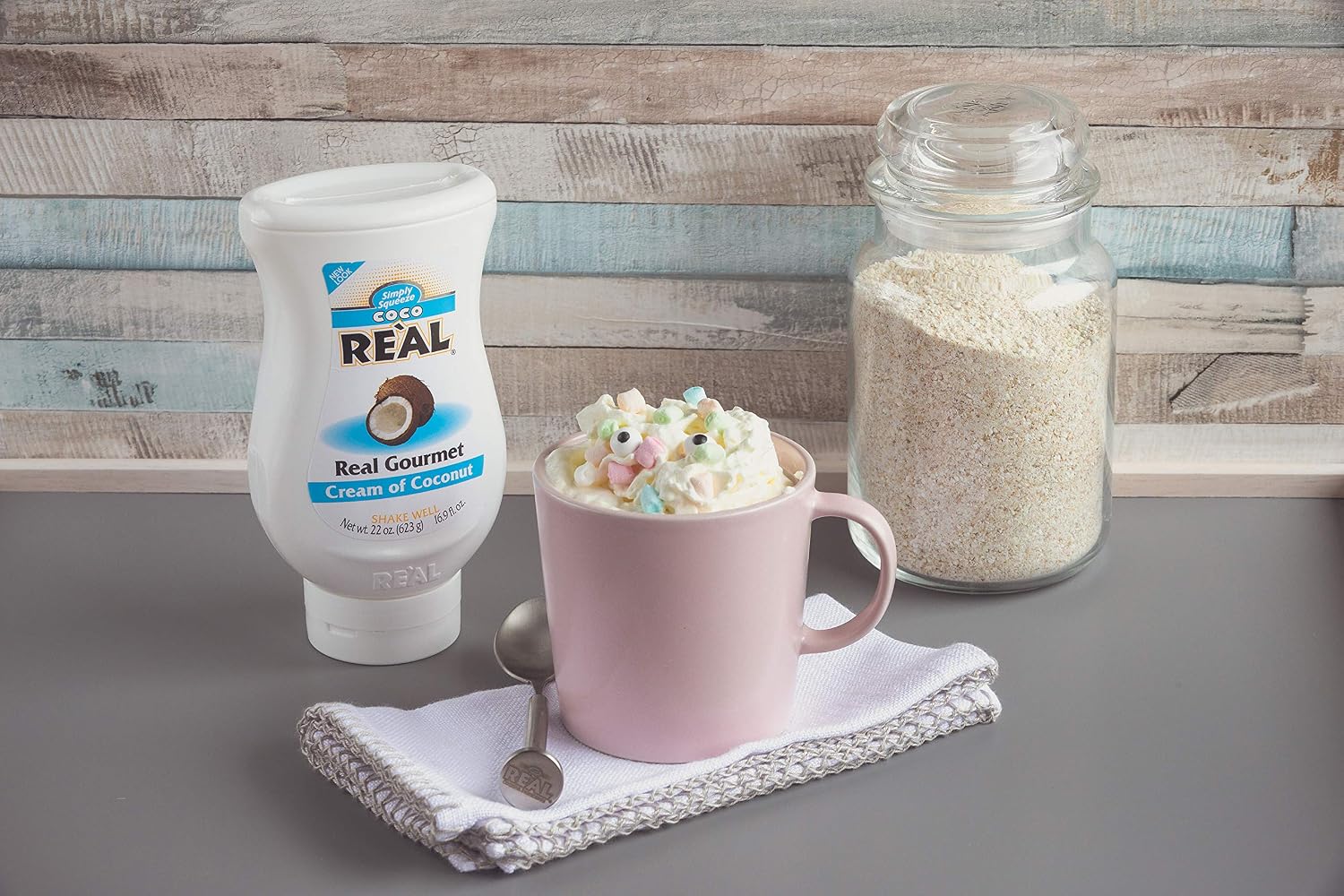 Coco Reàl, Cream of Coconut, 16.9 FL OZ Squeezable Bottle, Individually Boxed