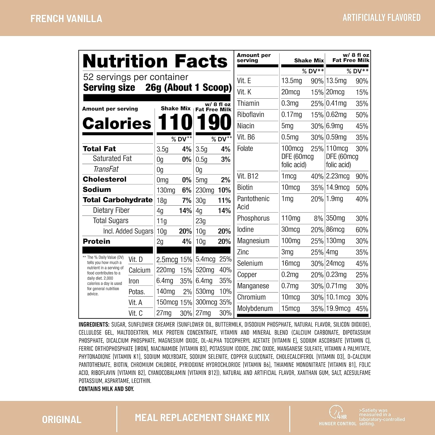SlimFast Meal Replacement Powder, Original Rich Chocolate Royale, Weight Loss Shake Mix, 10g of Protein, 52 Servings (Packaging May Vary)