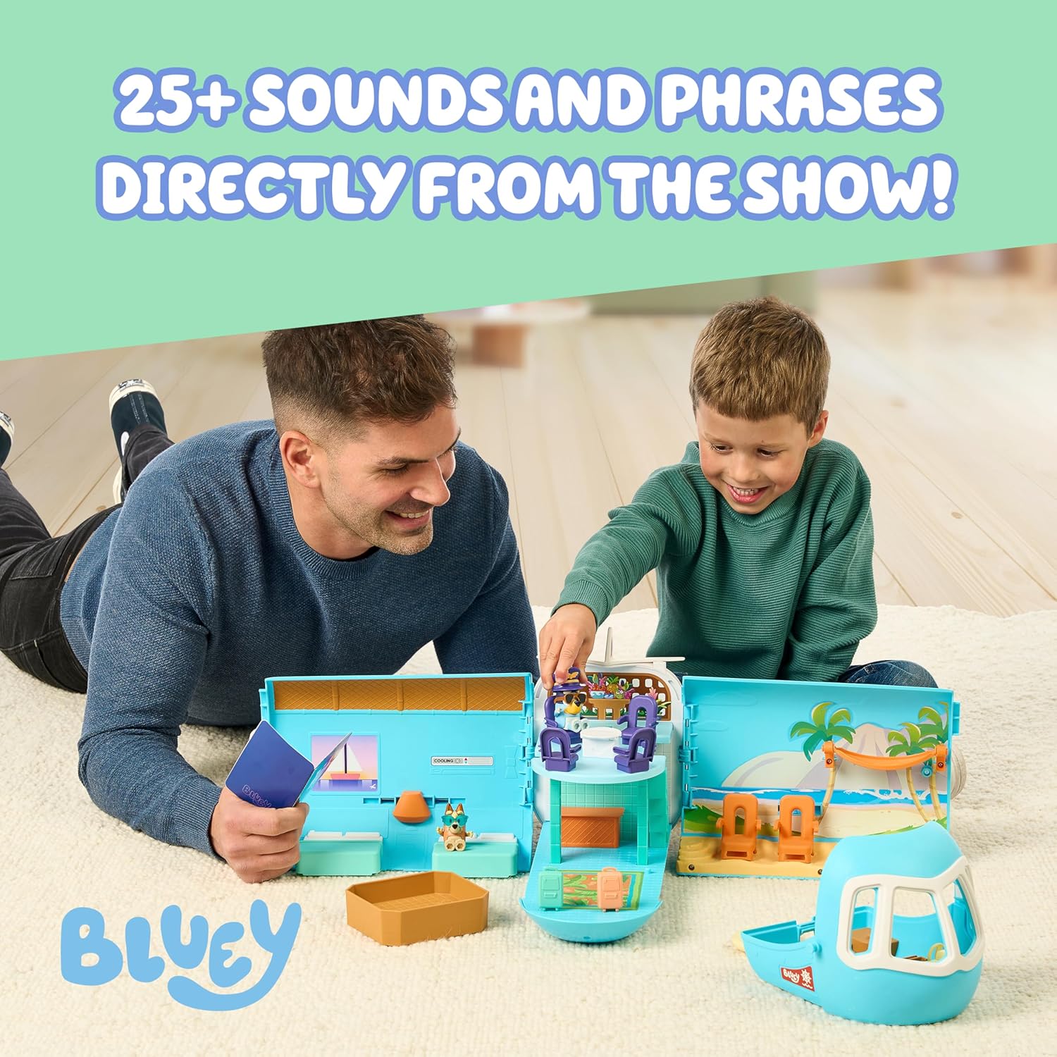 Bluey Toy House Mega Bundle, Family Home & BBQ Playhouse, Ages 3-5