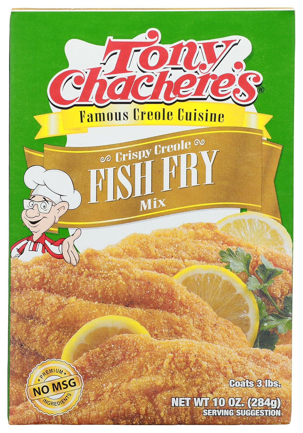 Tony Chachere's Crispy Fish Fry Mix 10 Oz.
