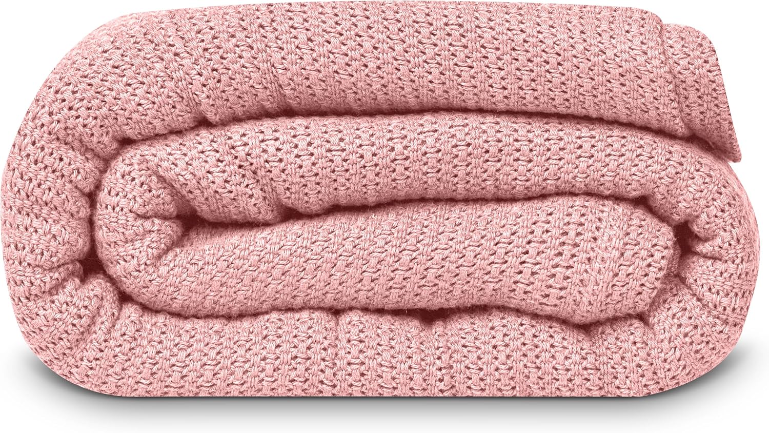 Linteum 100% Cotton Open-Cell Leno Weave Blanket — Breathable All Season — Queen 90x90 — Ice Grey