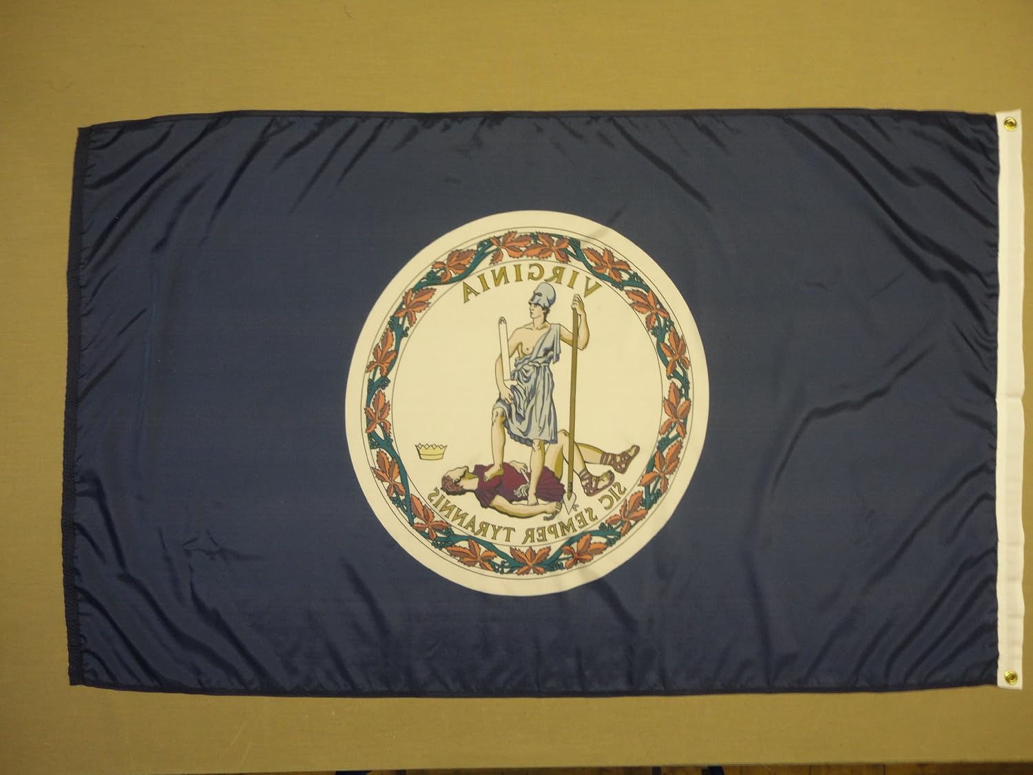 Annin Flagmakers Virginia State Flag USA-Made to Official State Design Specifications, 3 x 5 Feet (Model 145660) | USA-Made to Official State Design Specifications