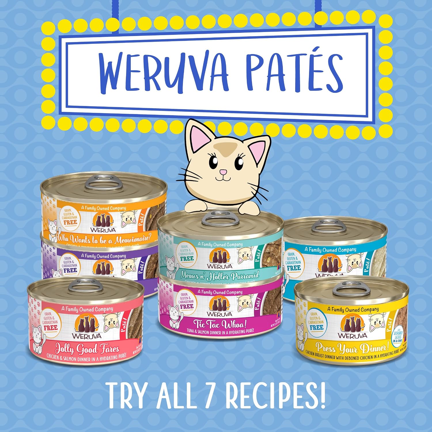 Weruva Classic Cat Paté, Meal or No Deal! with Chicken & Beef, 3oz Can (Pack of 12)